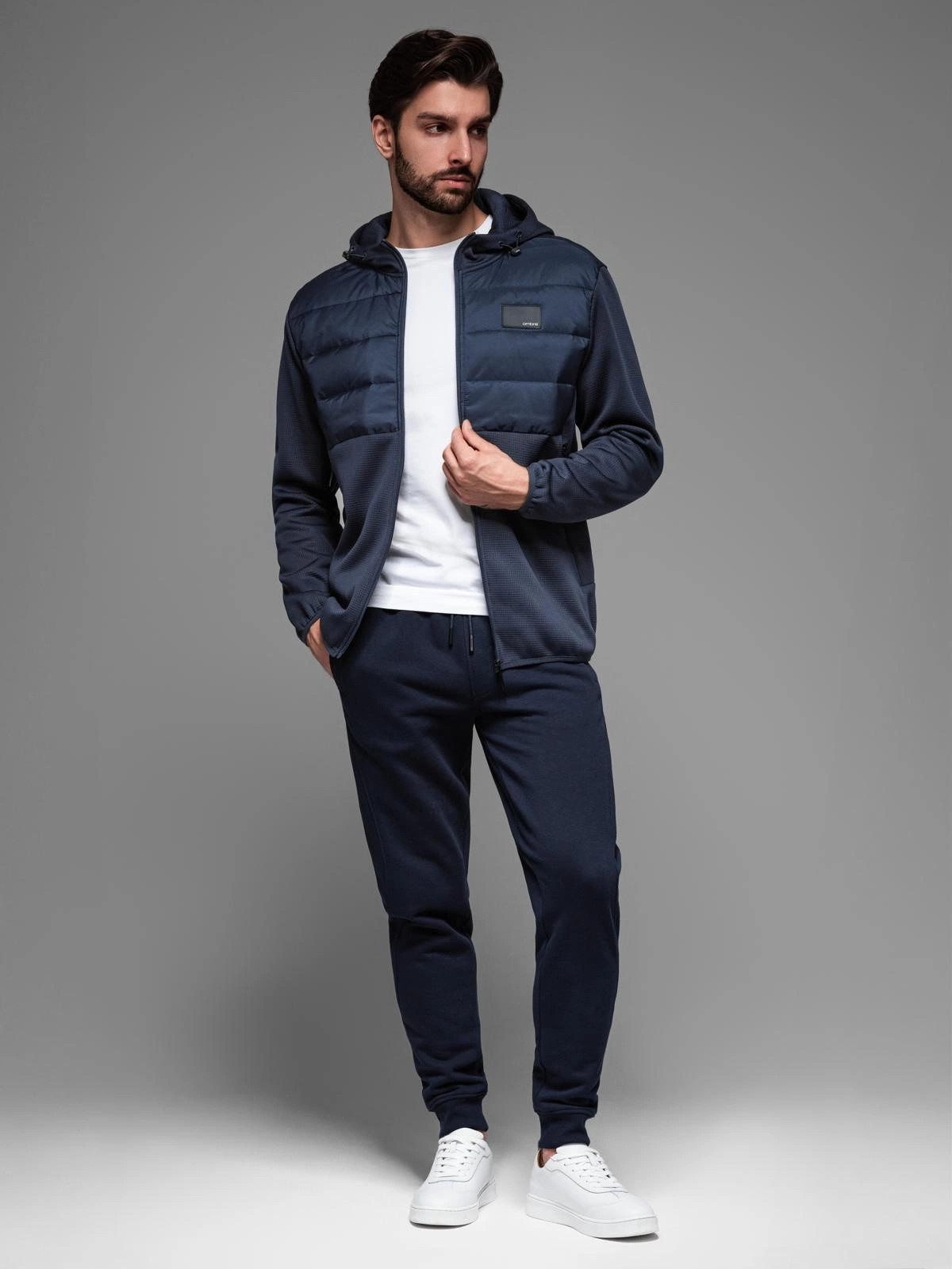 OMBRE Allwetterjacke Leichte Herrenjacke aus Materialkombinationen günstig online kaufen