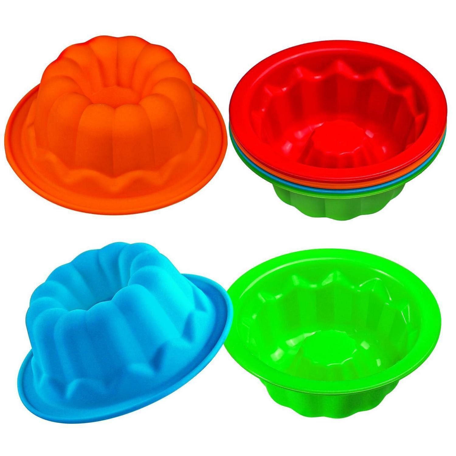 LuxusKollektion Gugelhupfform Silikon Mini Gugelhupfform 8er Set 10cm