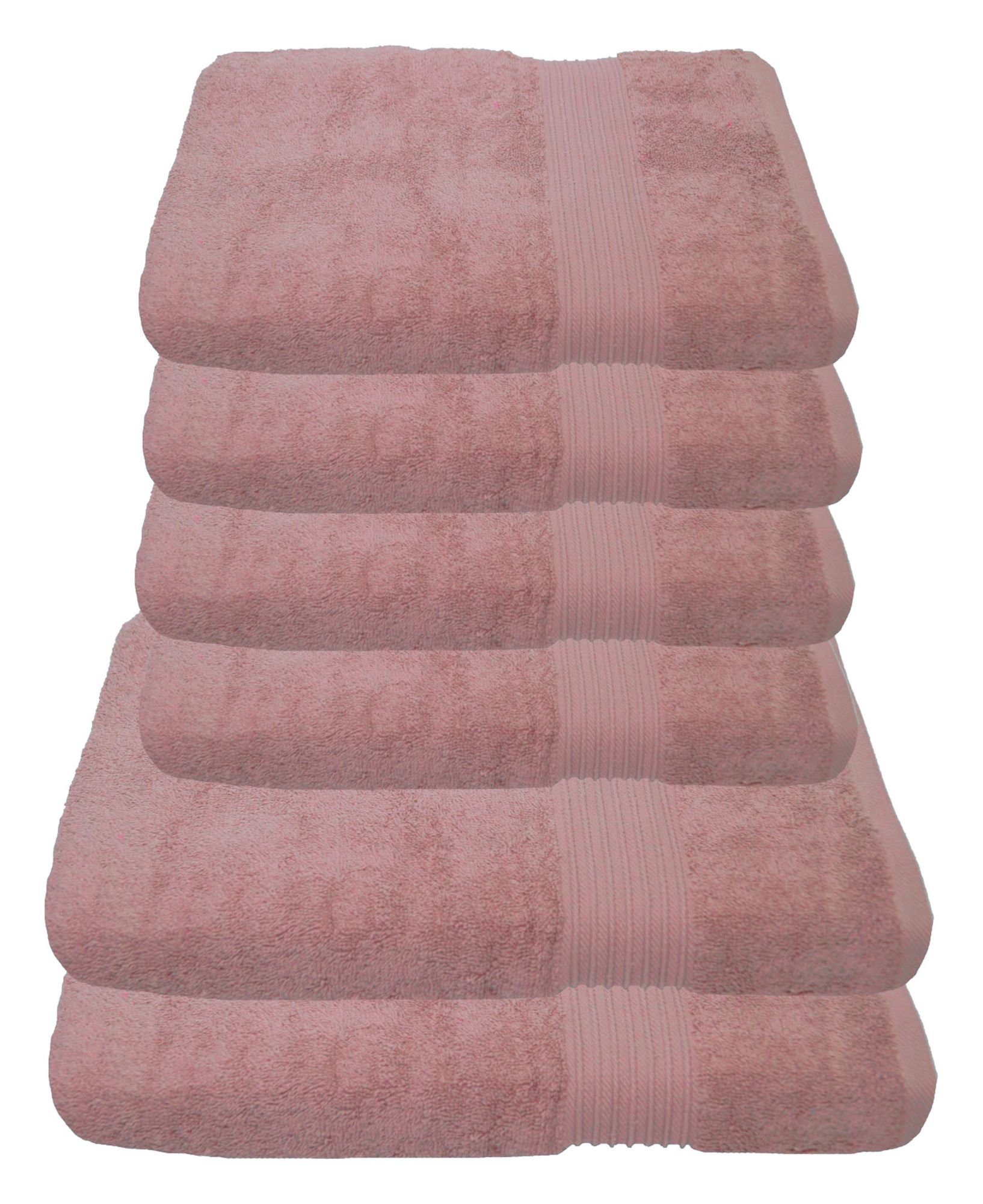 Julie Julsen Handtücher 6-Handtücher-Pastell Rosa, Baumwolle günstig online kaufen