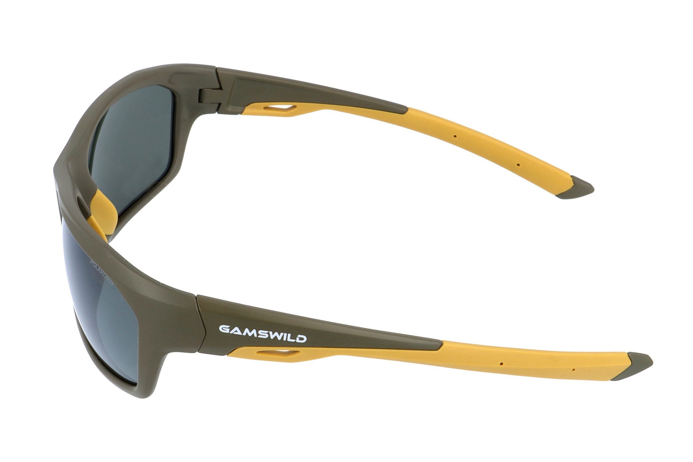 Gamswild Sonnenbrille UV400 Sonnenbrille Fahrradbrille Komfortbügel Damen Herren Modell WS4034 in olivgrün, blau, braun