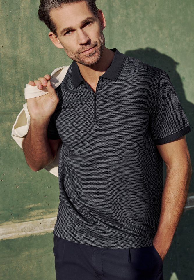 STREET ONE MEN Poloshirt im soften Baumwoll-Mix