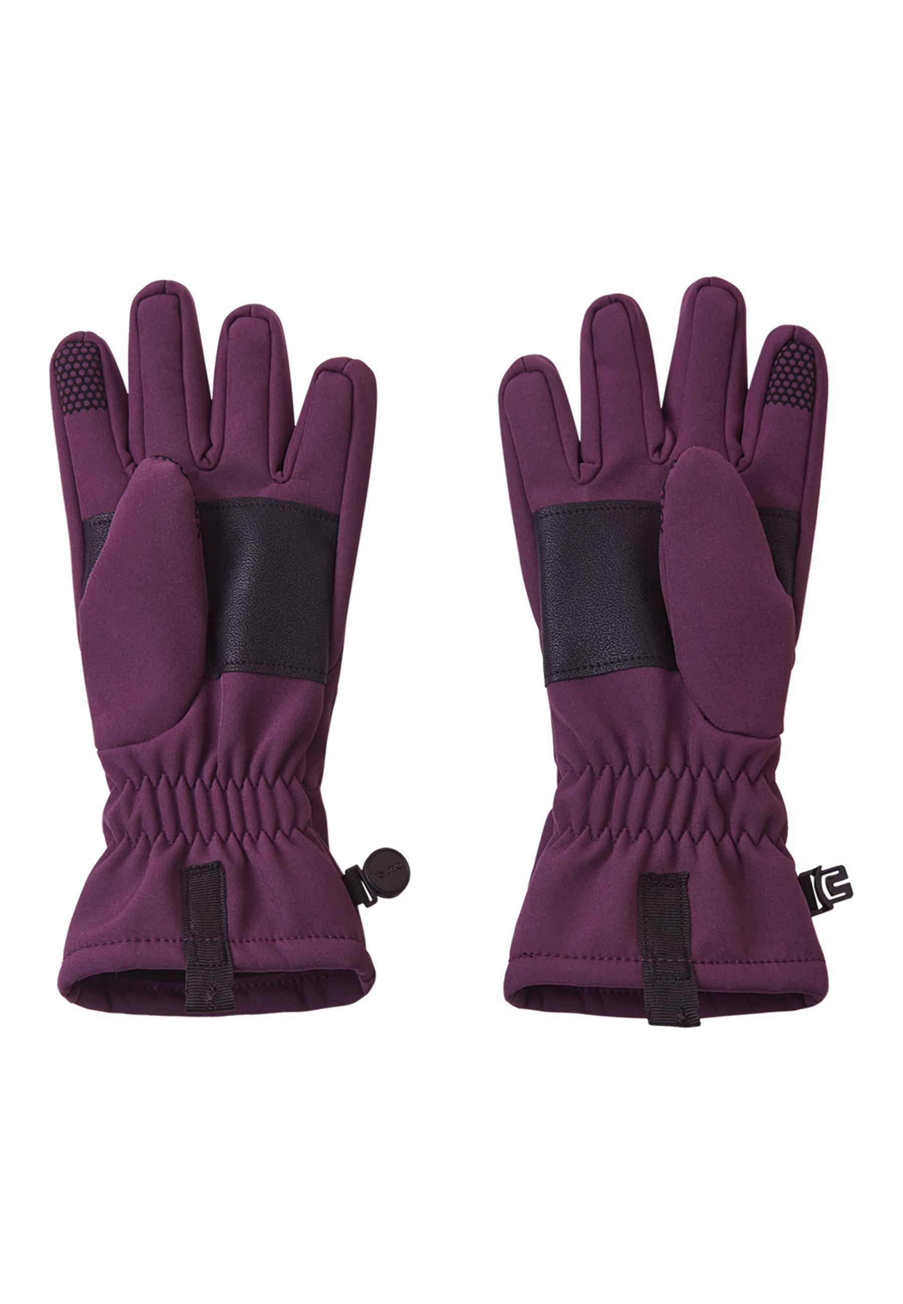 reima Multisporthandschuhe TEHDEN Softshell Handschuhe (1-St., atmungsaktiv, wasserabweisend und winddicht) bluesign®-zertifiziert, PFAS-frei