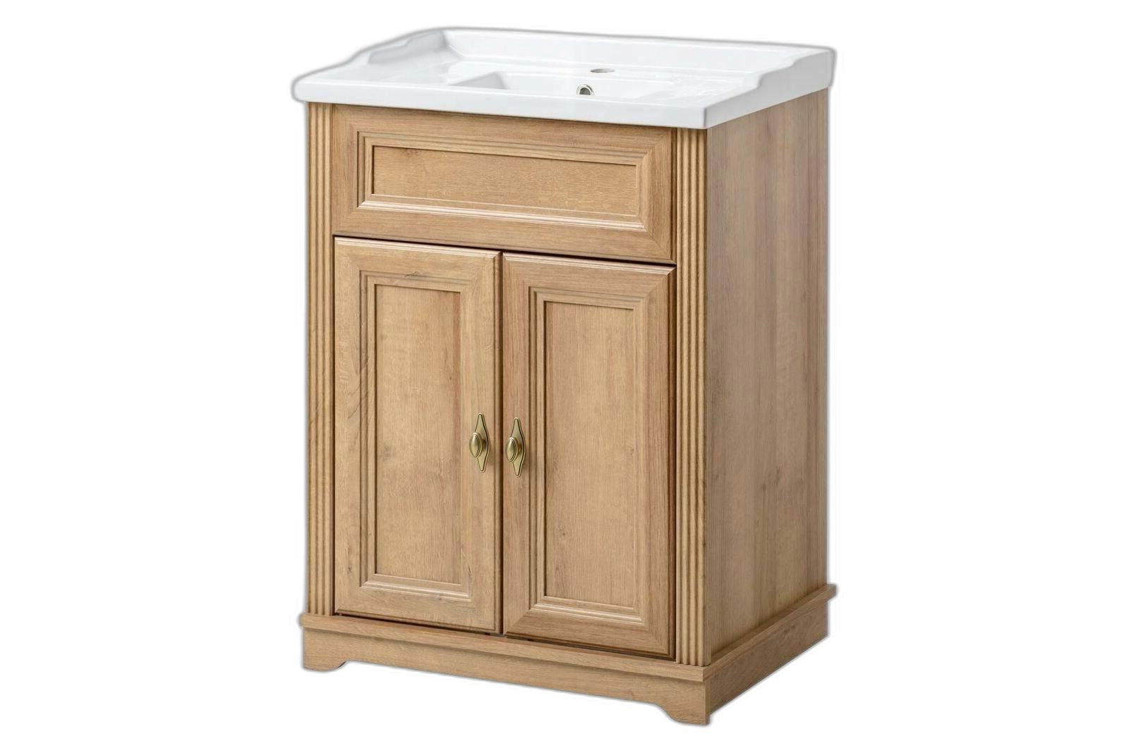 Xlmoebel Waschtisch Beckenunterschrank aus Holz mit traditionellem italienischem Design (1-St., Waschtisch), Hergestellt in Europa