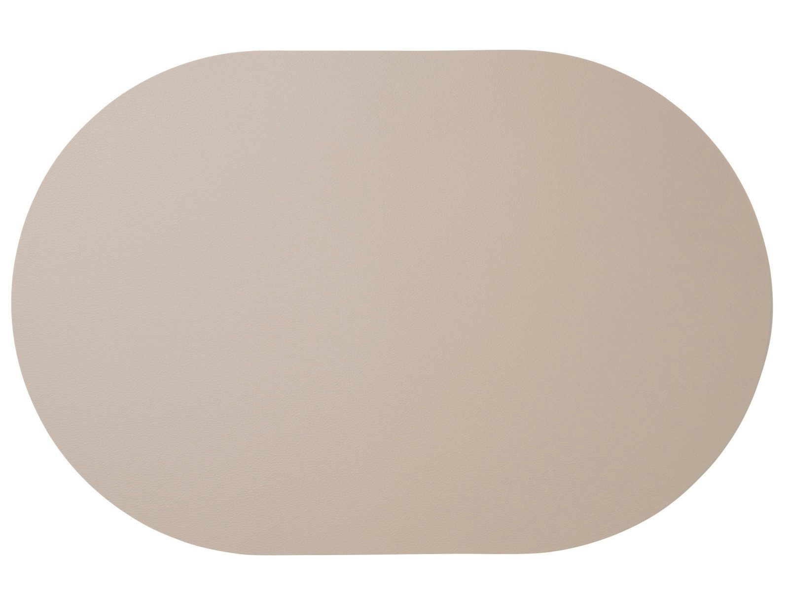 ASA SELECTION Platzset leather optic fine Tischset oval stone 49,5x33cm günstig online kaufen
