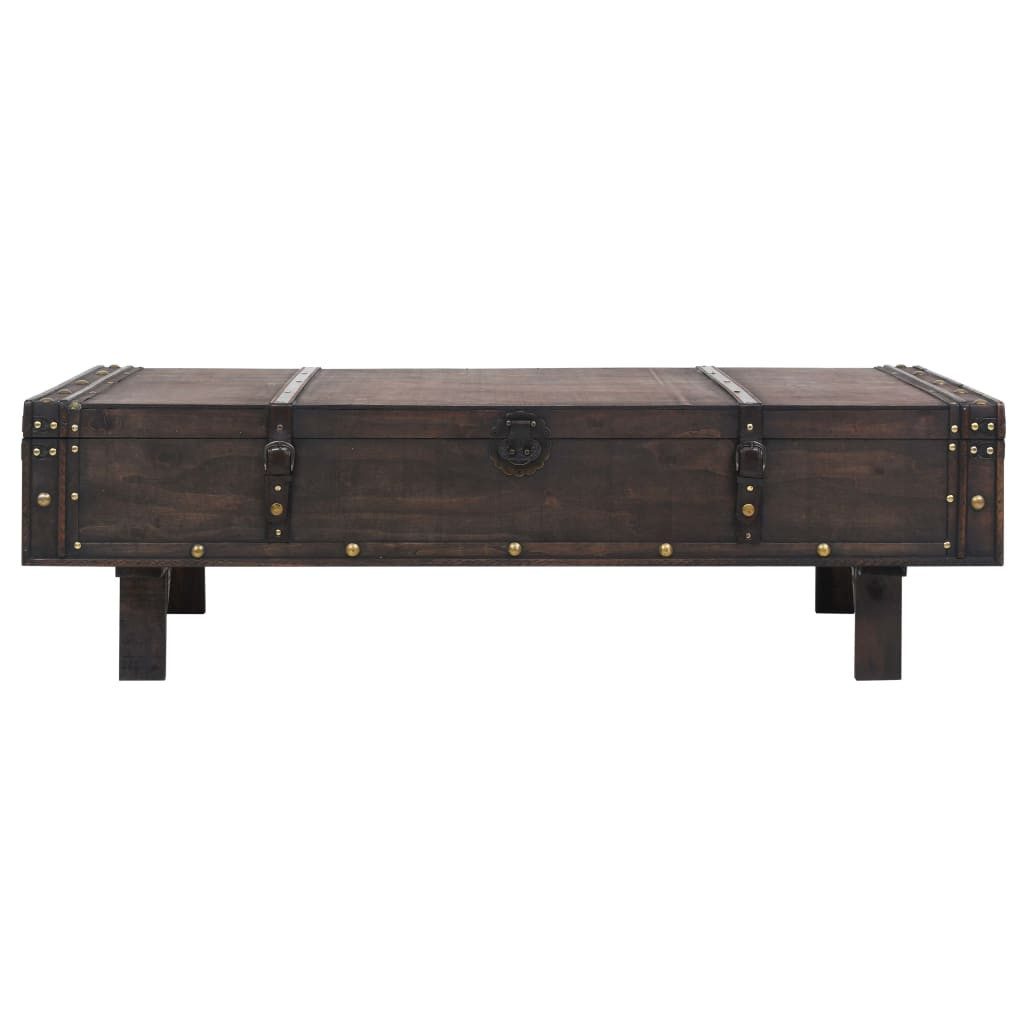 vidaXL Ablagetisch, Couchtisch Massivholz Vintage-Stil 120 x 55 x 35 cm