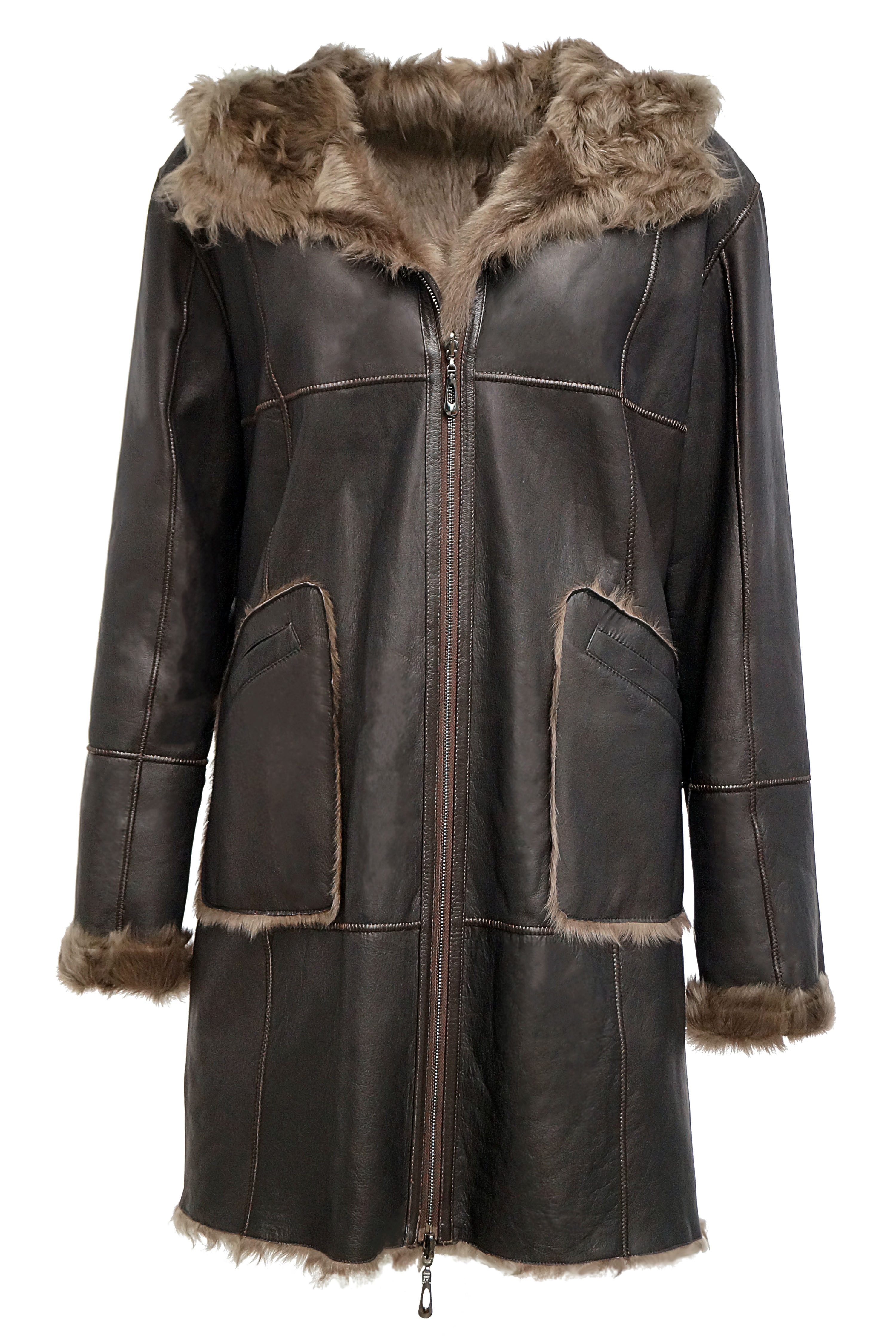 FUNK since 1776 Lederjacke lang, aus günstig online kaufen