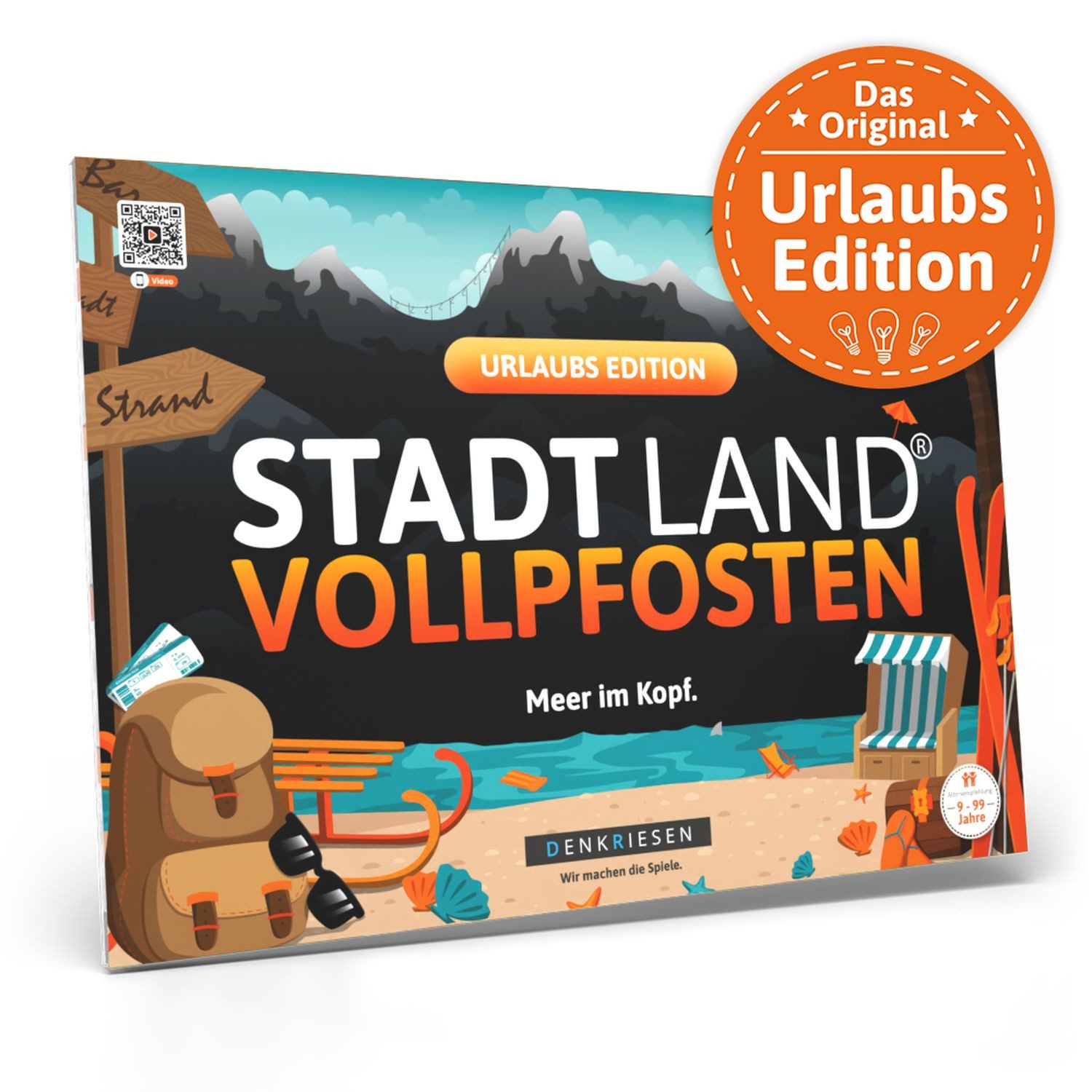 Denkriesen Spiel Stadt Land Vollpfosten Urlaubs Edition Spielblock, A4