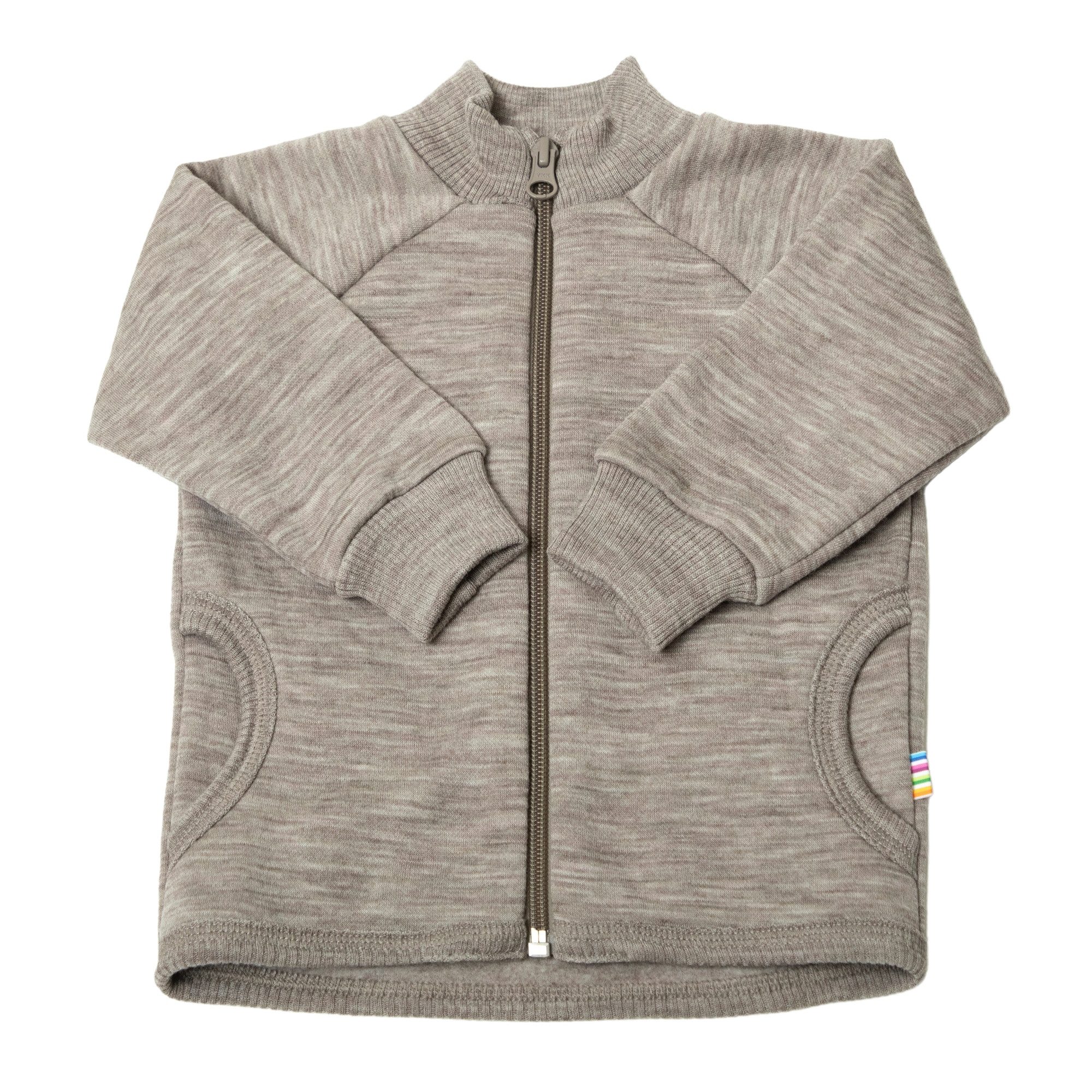 Joha Sweatjacke mit Reißverschluss aus Merinowolle