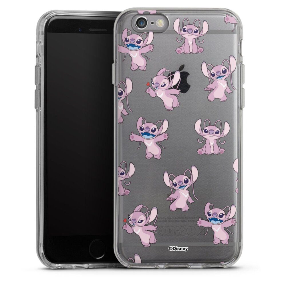 DeinDesign Handyhülle Lilo & Stitch Engel Disney Angel Faces Pattern Transparent, Apple iPhone 6s Silikon Hülle Bumper Case Handy Schutzhülle