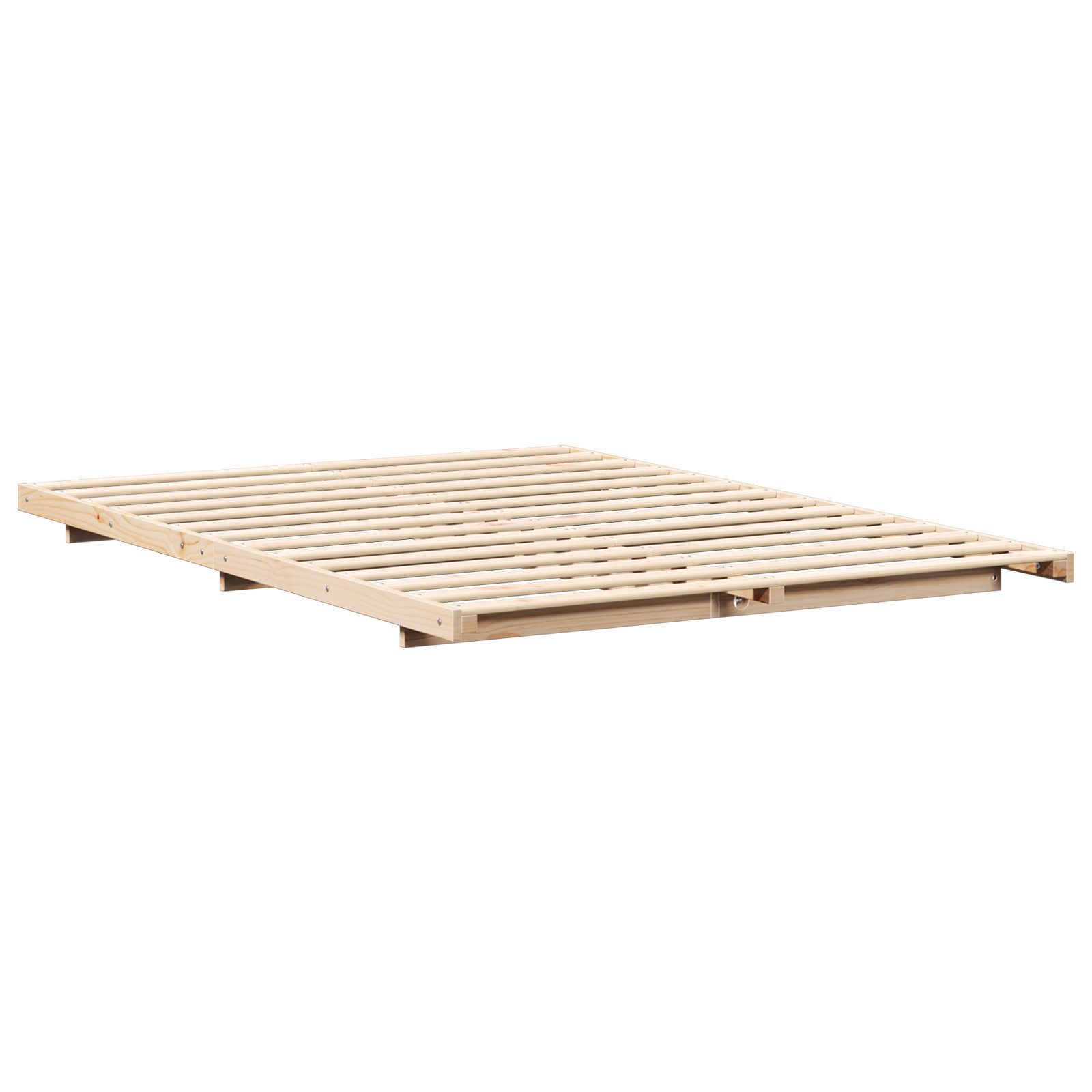 vidaXL Bett Bodenbettgestell Braun 160 x günstig online kaufen