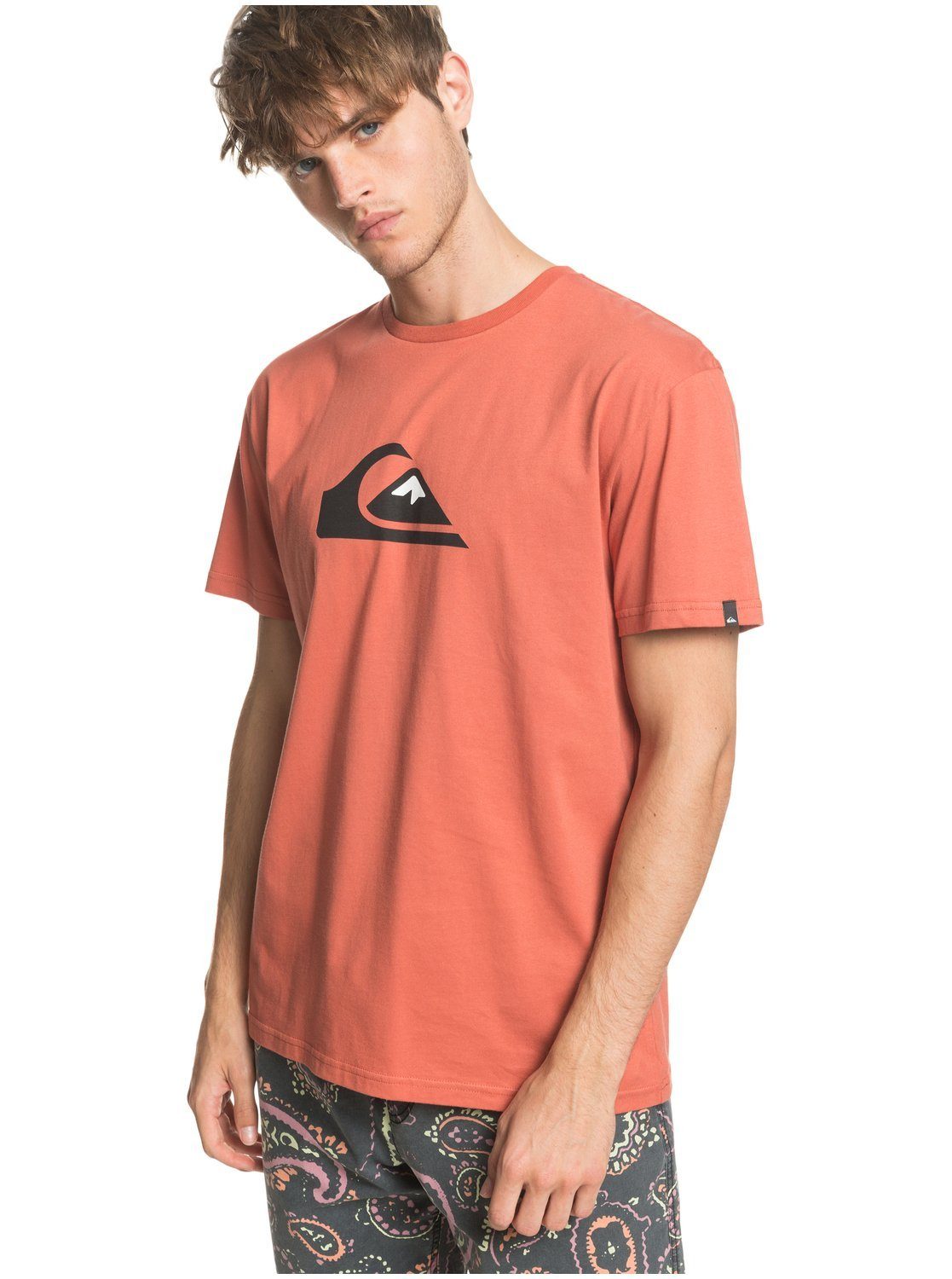 T-Shirt Quiksilver Comp Logo Redwood