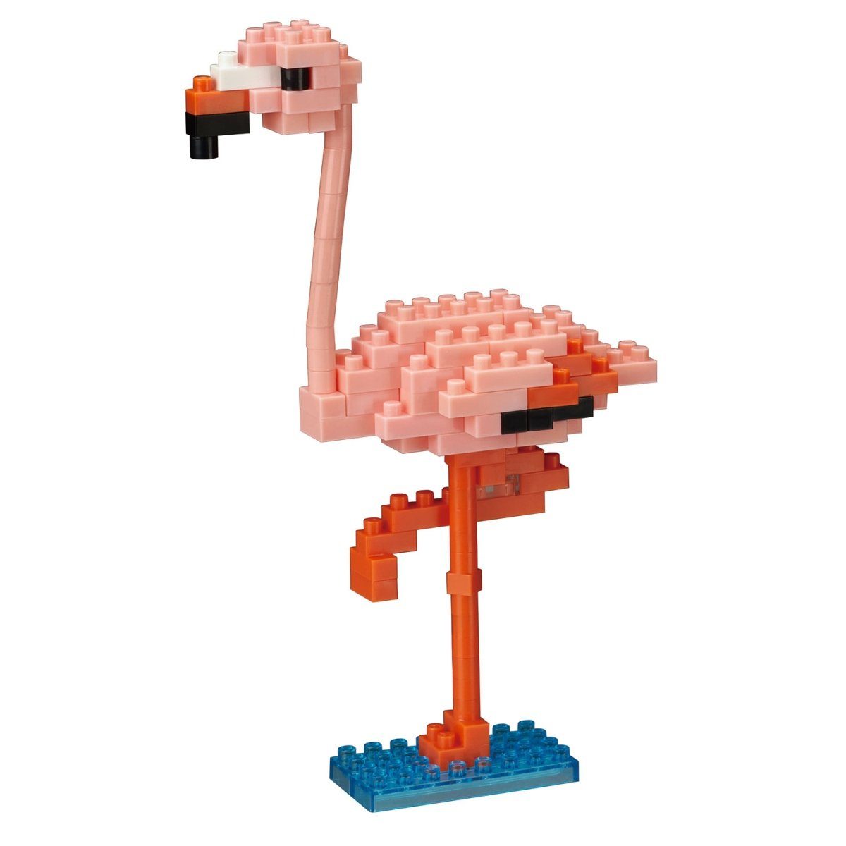 nanoblock Steckspielzeug NBC-204 Microsize Flamingo 100 Teile 3D Puzzle