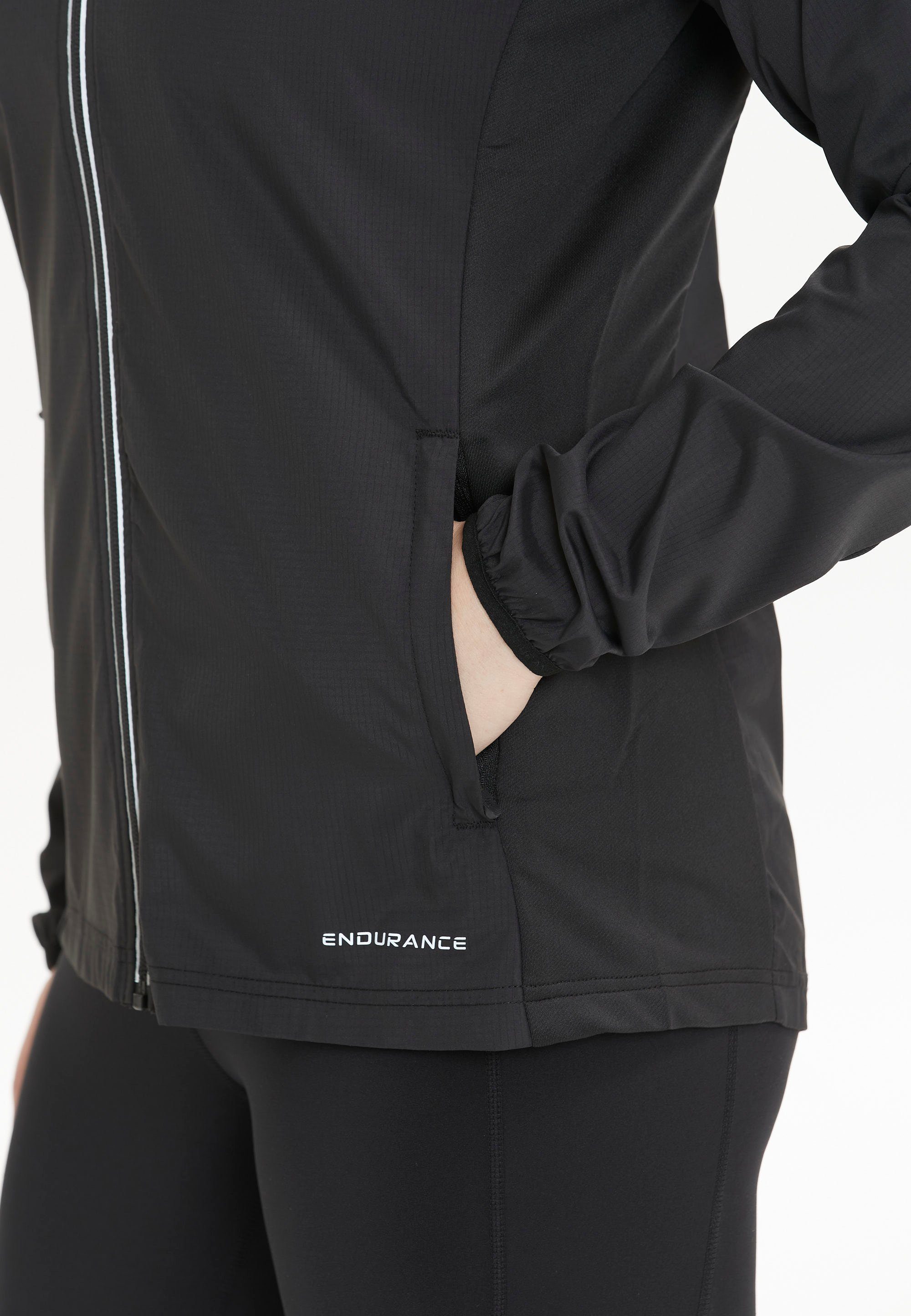 ENDURANCE Laufjacke Ginar mit starken Ultra-Reflektoren