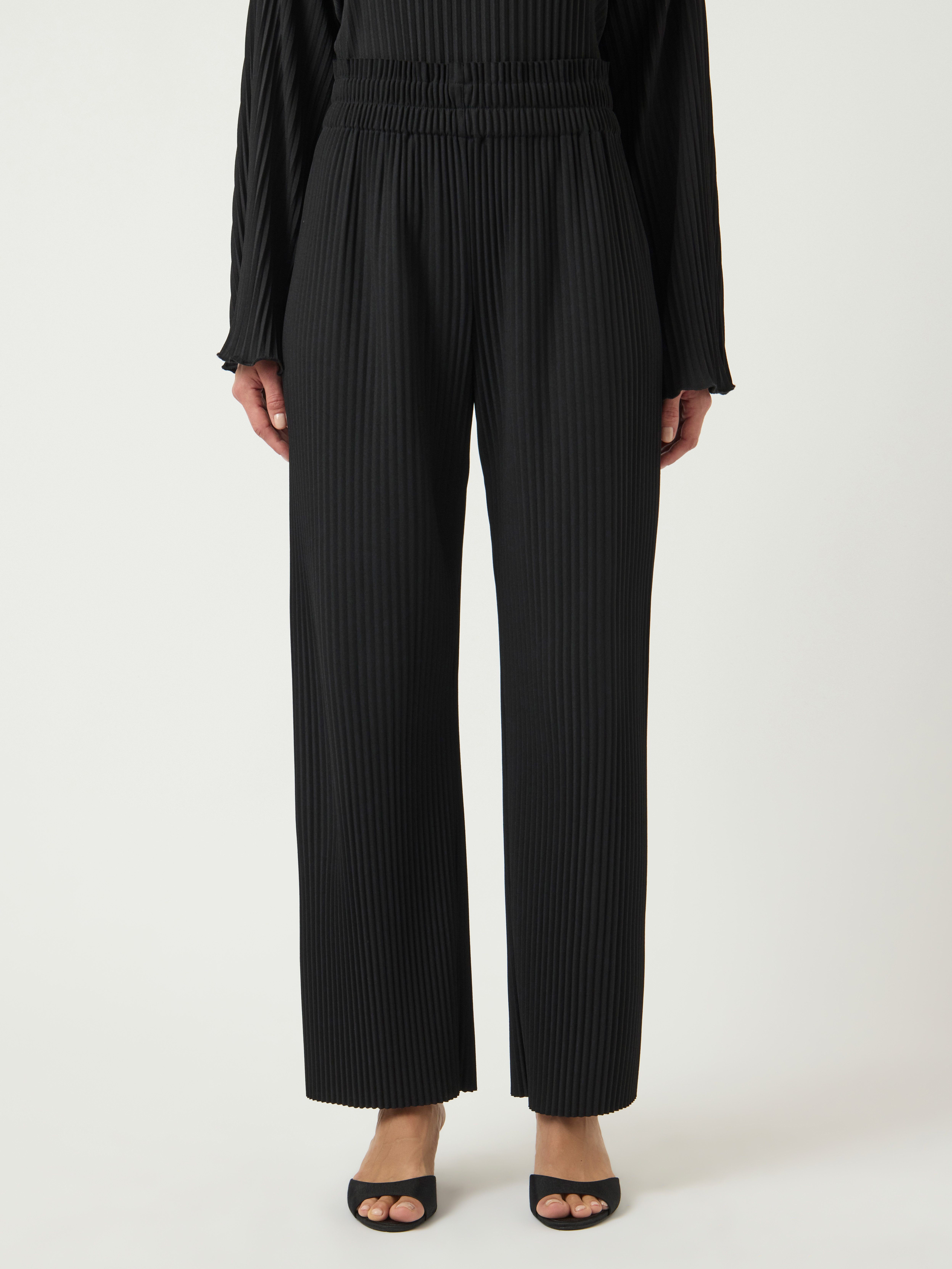 Y.A.S Schlupfhose YASALISA HW PANT S. NOOS Sommerhose, mit Plisseefalten