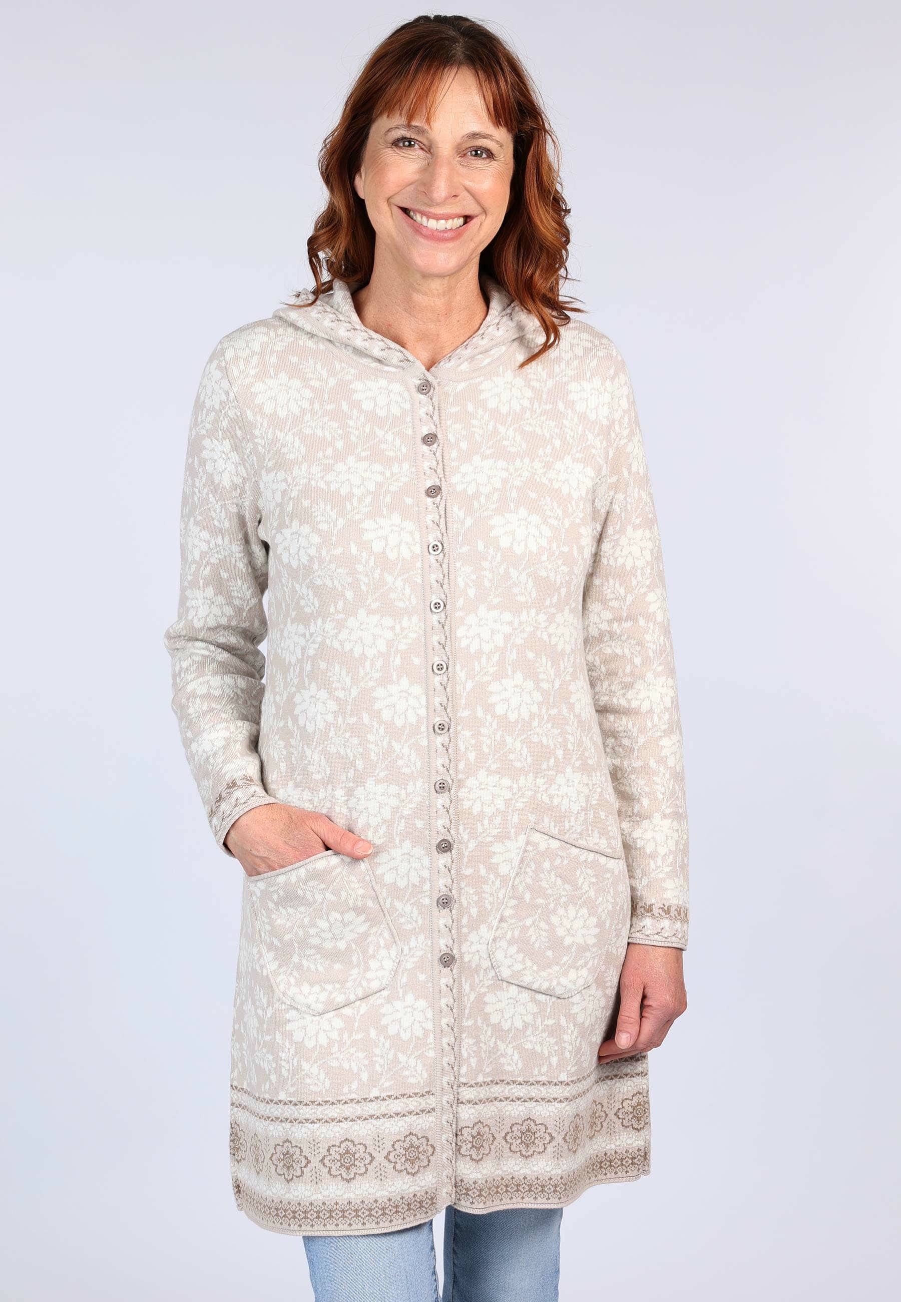 Sorgenfri Sylt Strickmantel Glory Ajour-Strickdetails günstig online kaufen