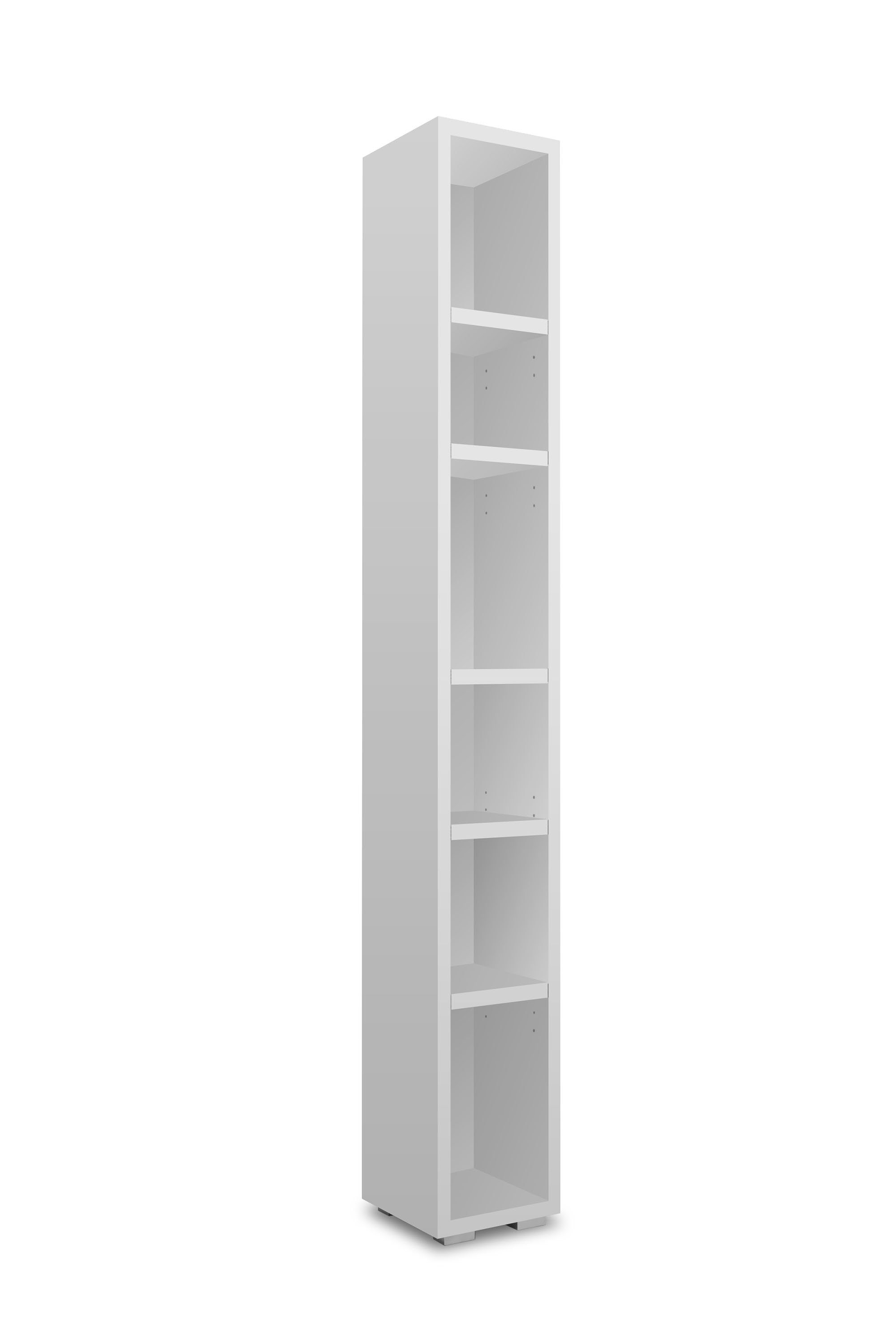 Newroom Standregal »Nikita«, Regal Weiß Raumteiler Bücherregal Wohnzimmer modern Arbeitszimmer