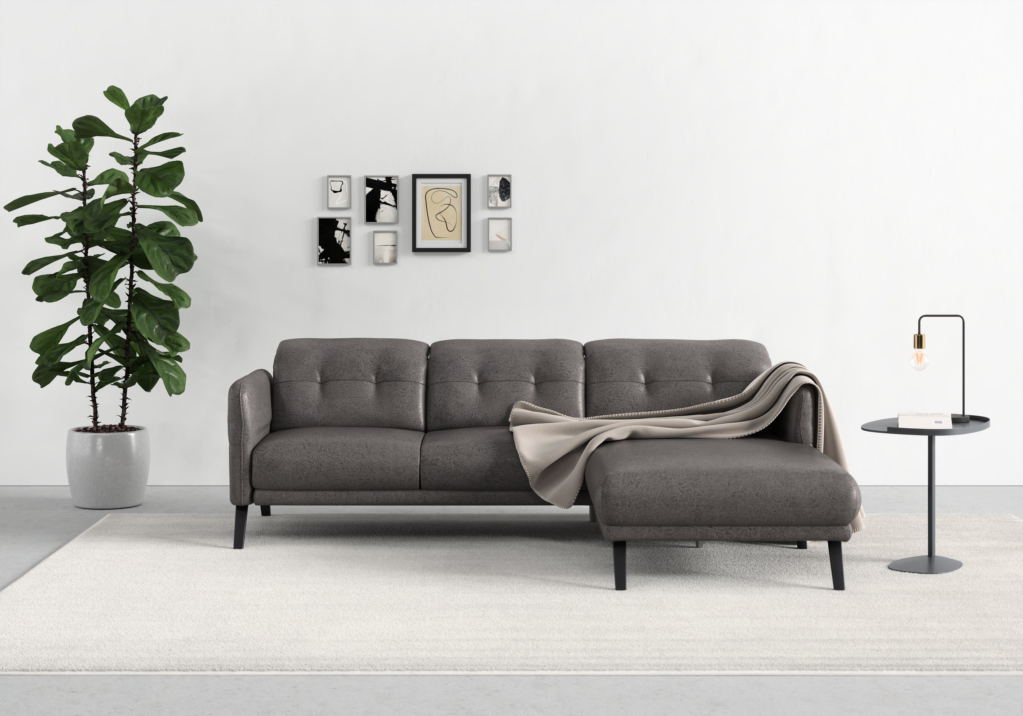 im Angebot sit&more Ecksofa Scandia, Kopfteilverstellung Wahlweise Armteilfunktion mit und