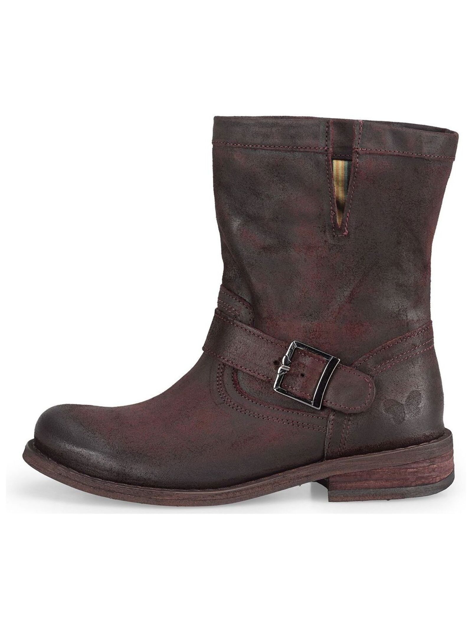 Felmini Stiefelette Veloursleder Cowboy Stiefelette günstig online kaufen