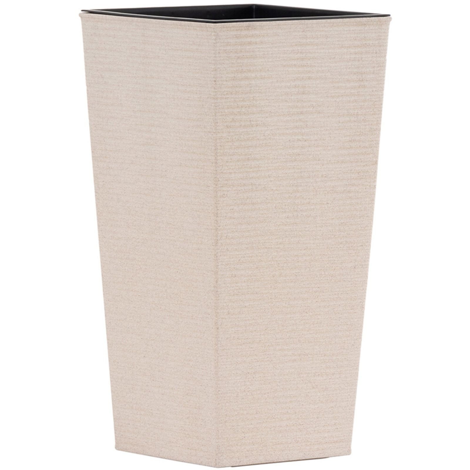 Siena Garden Pflanzkübel Pflanzgefäße NIZZA GROOVE creme Rillenoptik, 35 x 35 x 68 cm
