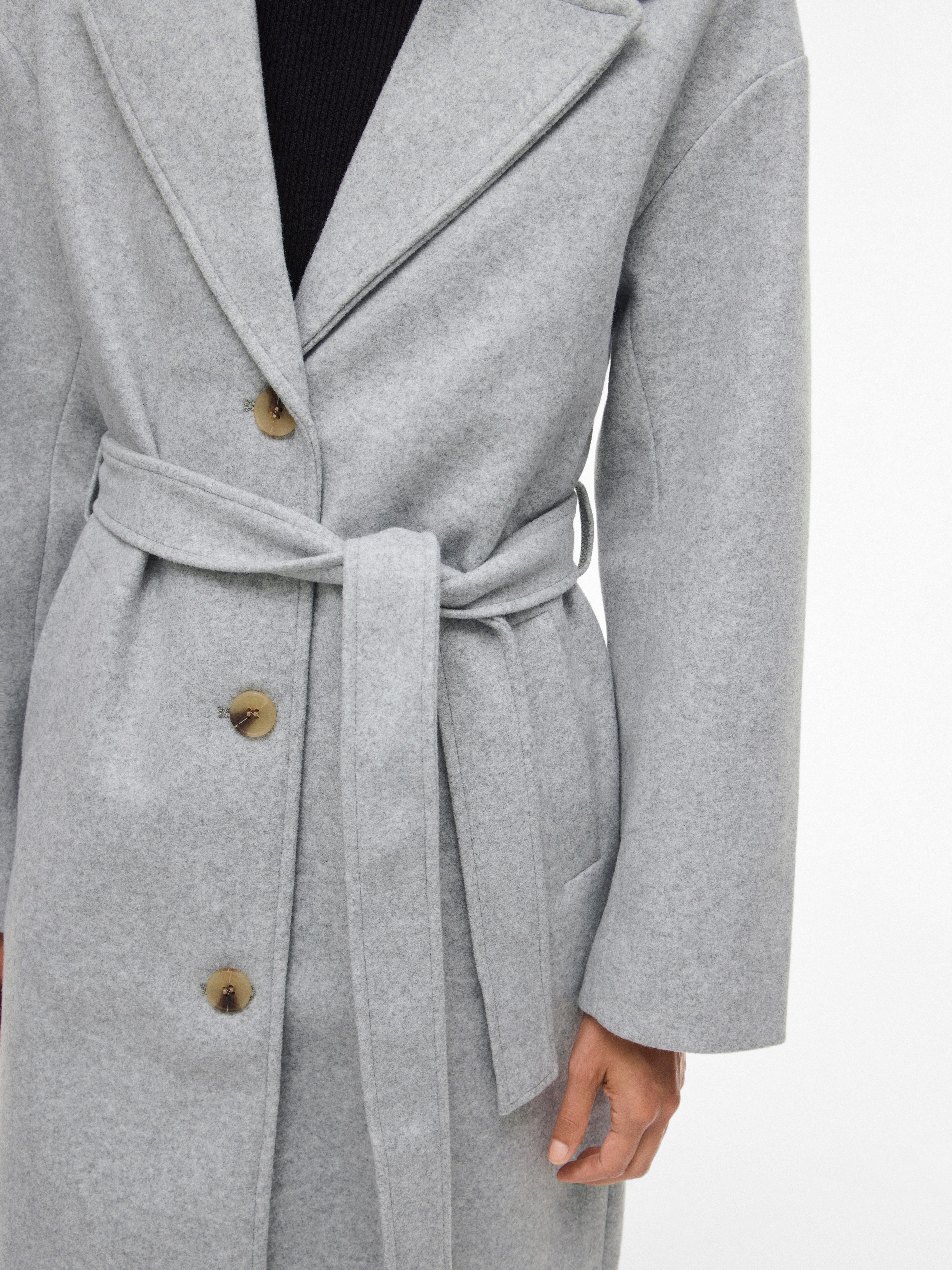Vila Langmantel VICLAUDIA L/S LONG COAT - NOOS
