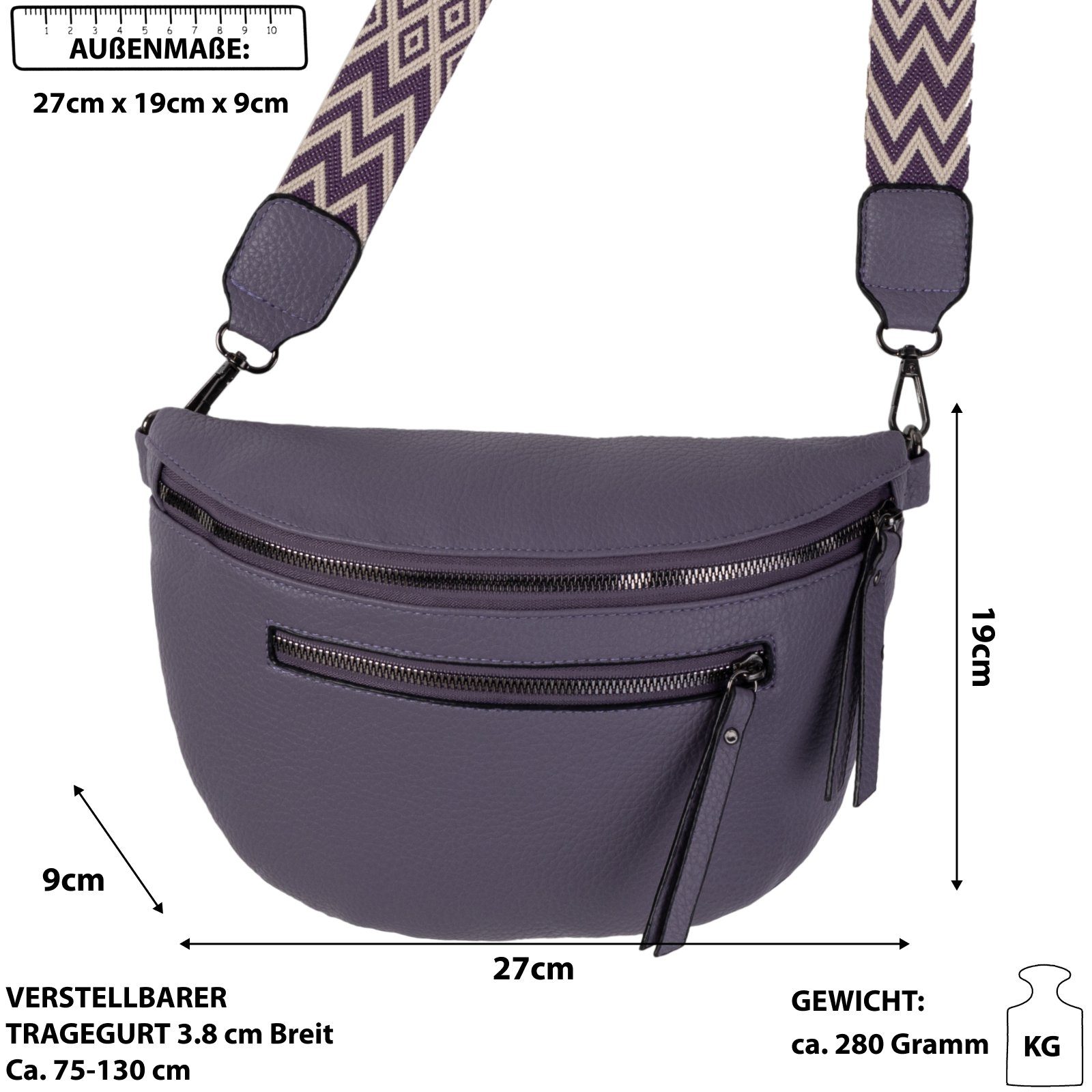 EAAKIE Gürteltasche BBauchtasche Umhängetasche Crossbody-Bag Kunstleder günstig online kaufen