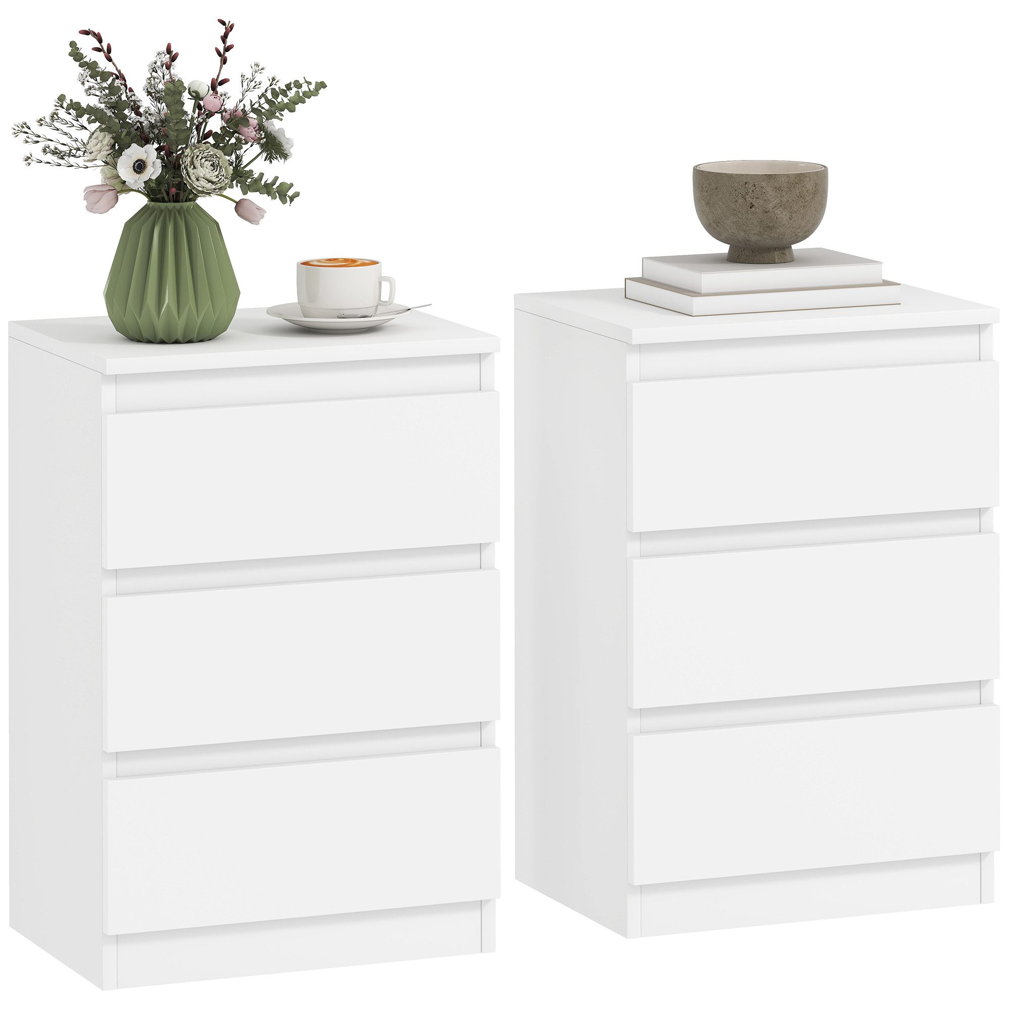 HOMCOM Nachttisch griffloses Design (Beistelltisch mit günstig online kaufen