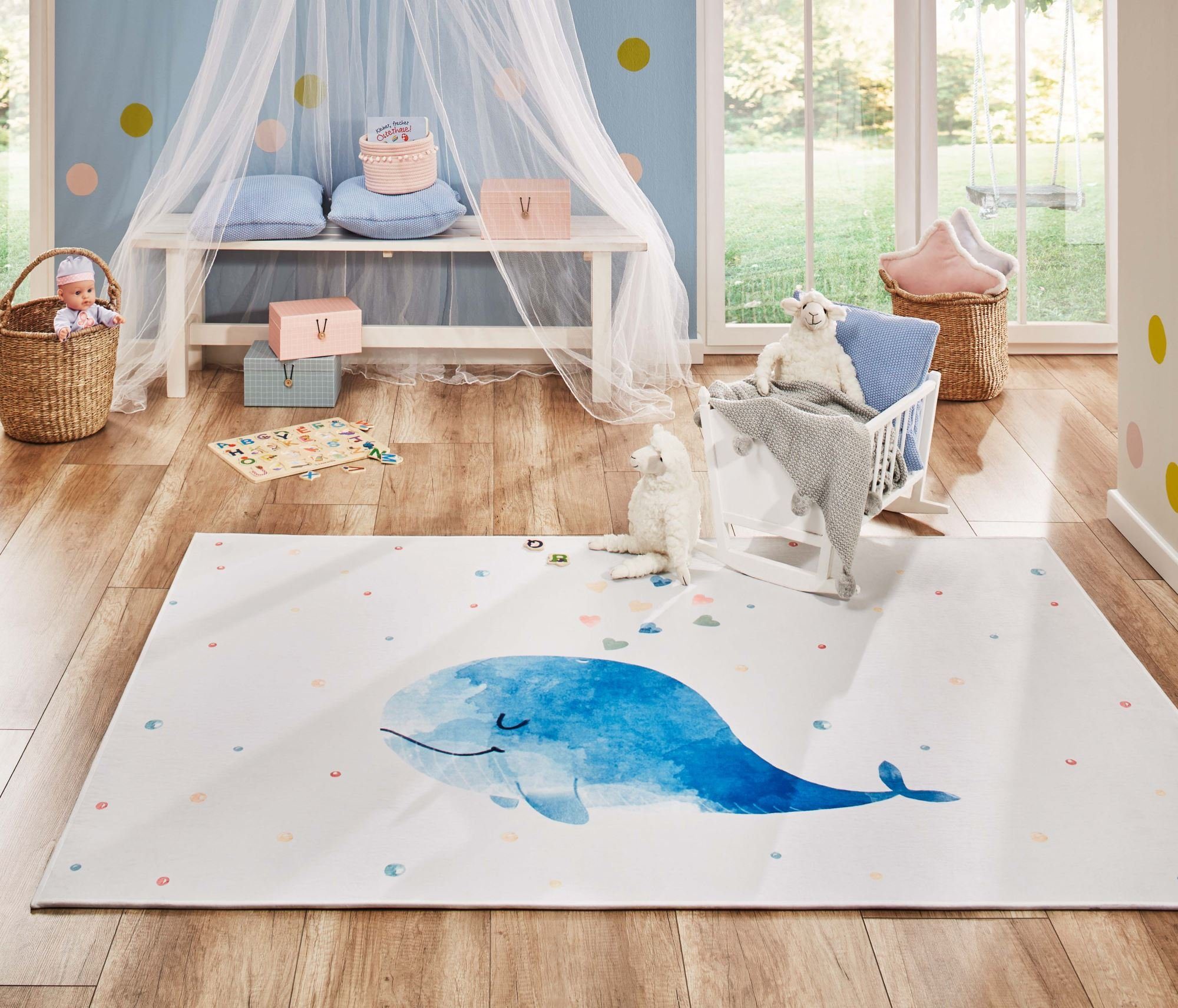 Kinderteppich »Sweet Dreams Wal«, Steffensmeier, Rechteckig