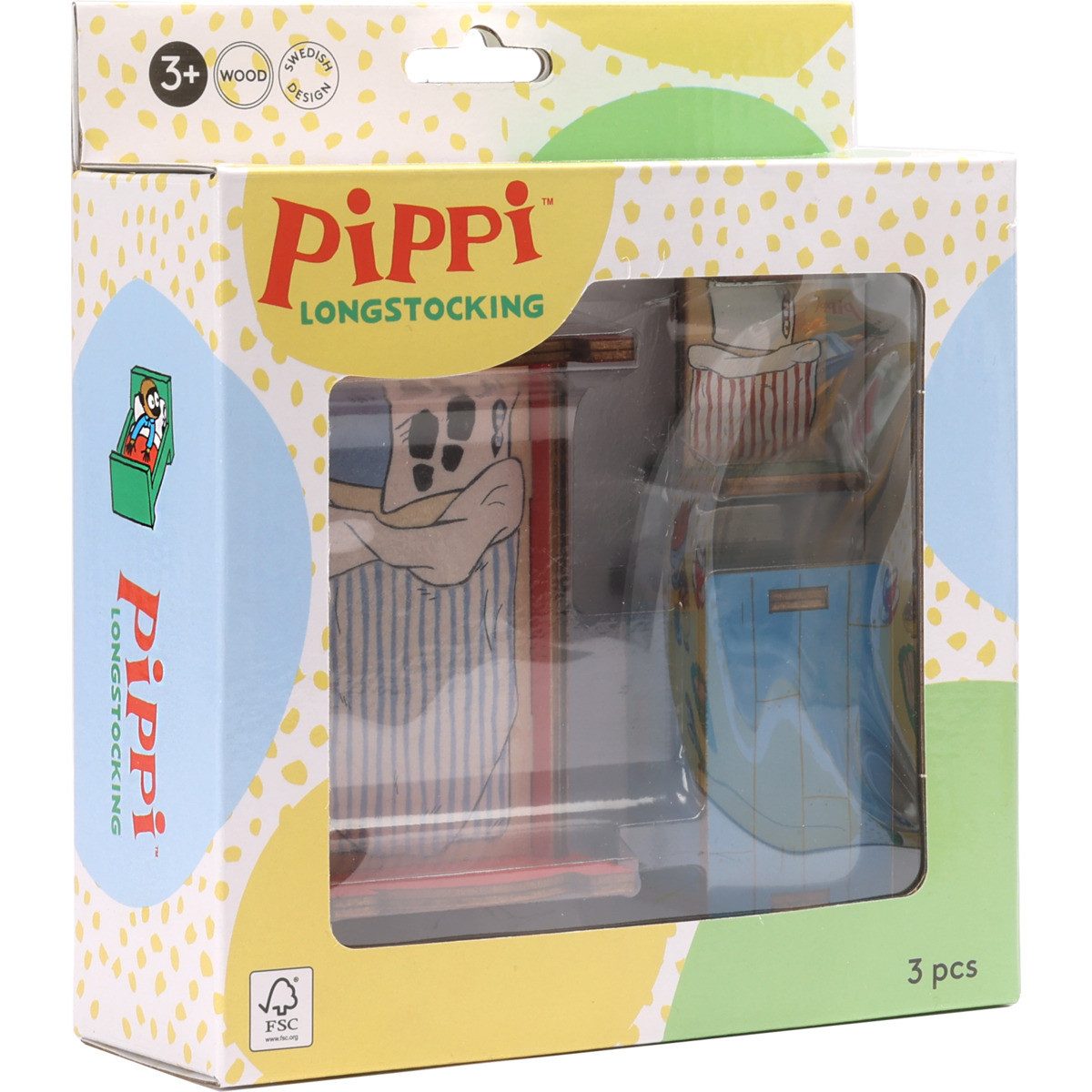 Pippi Langstrumpf Puppenhausmöbel Schlafzimmer Mädchen (3tlg) – Bild 2 von 5