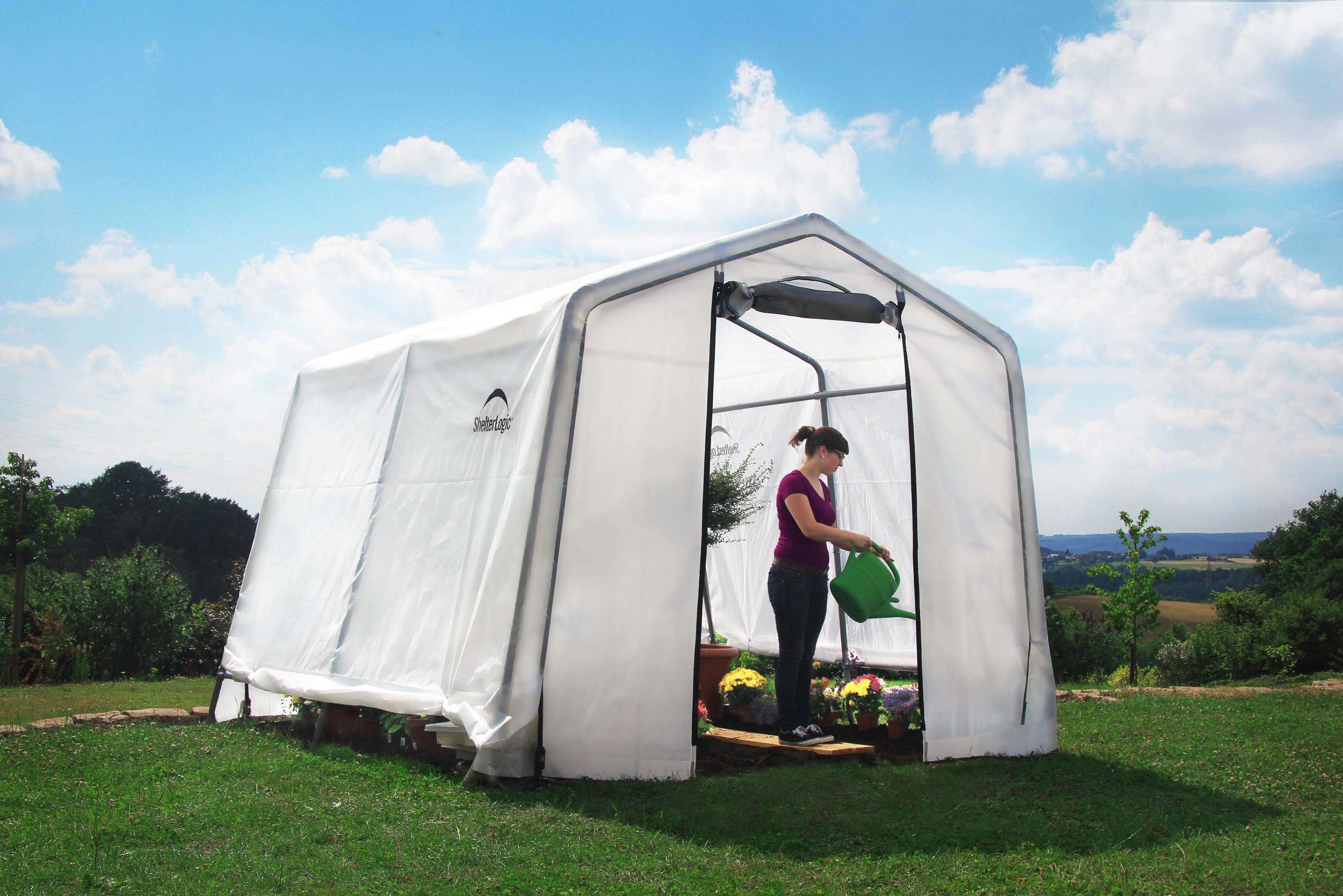 ShelterLogic Foliengewächshaus weiß