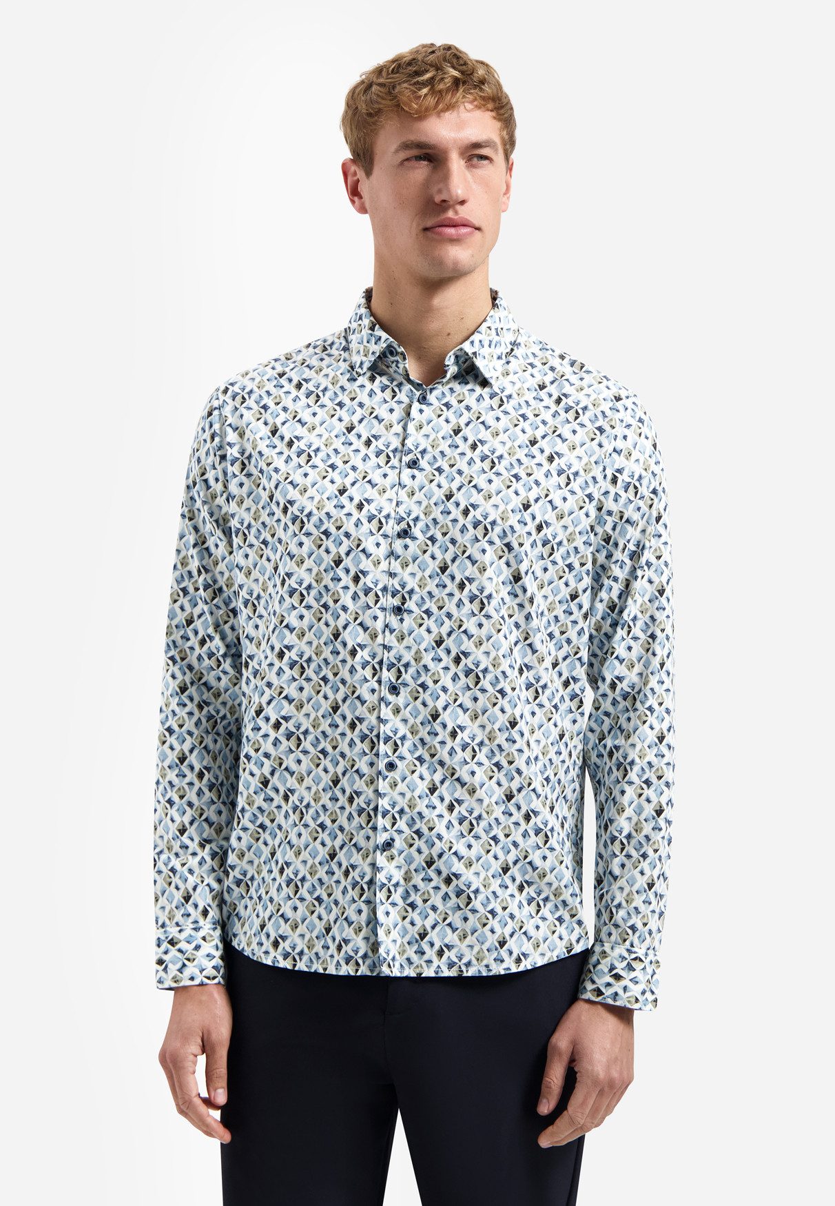 Langarmhemd Shirt Allover Printed