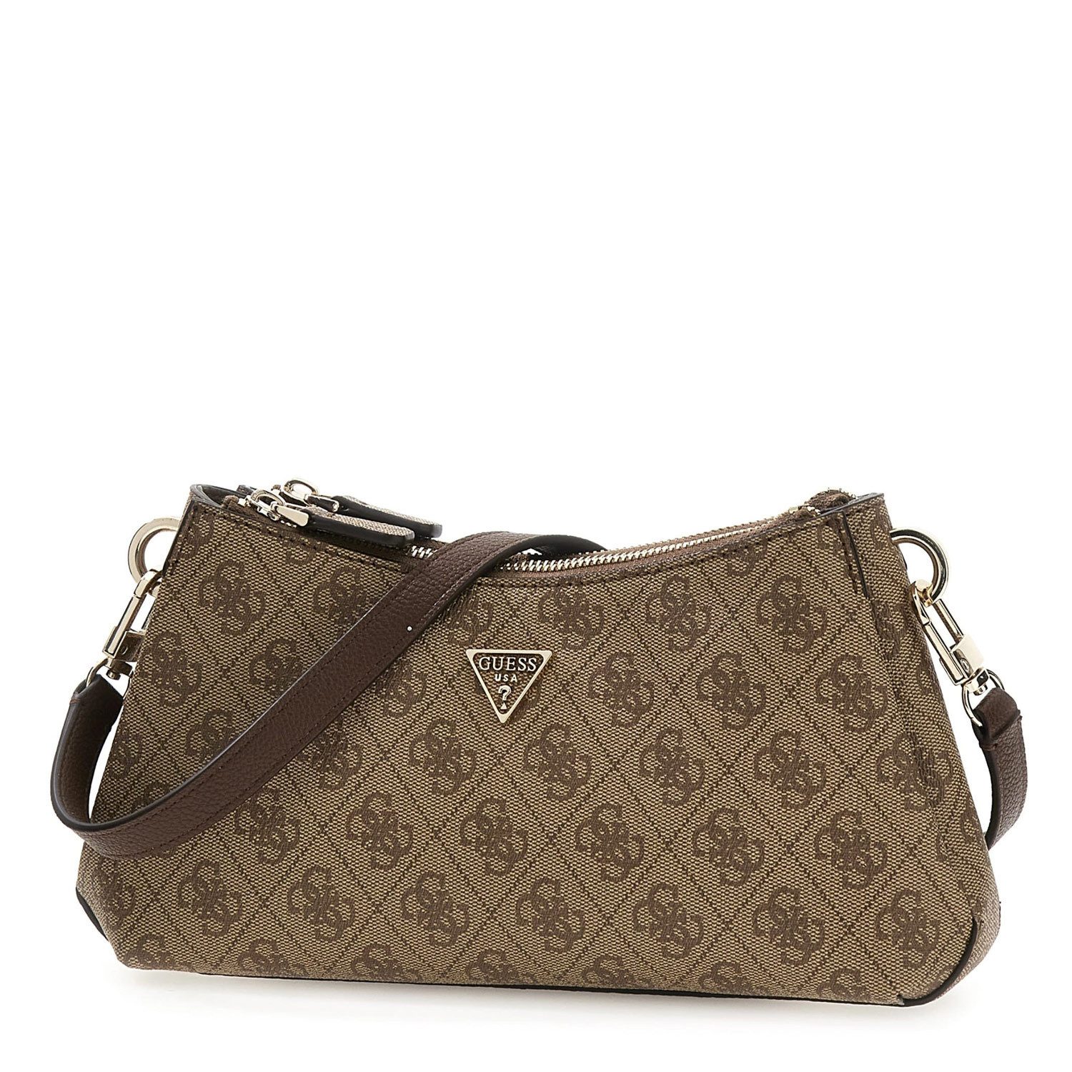Guess Umhängetasche GUESS Umhängetasche Noelle II Latte Logo/Brown (1, 1-tlg., 1)
