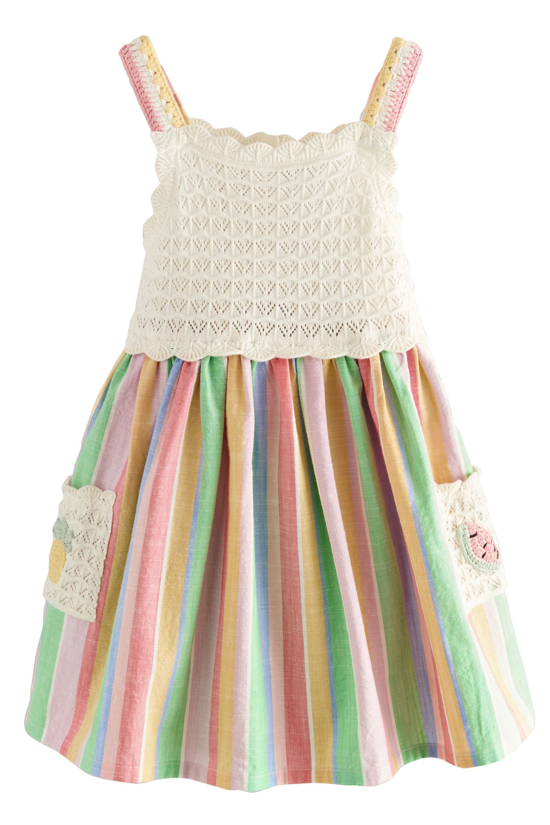 Next Strickkleid Kleid „Regenbogen“ (1-tlg)