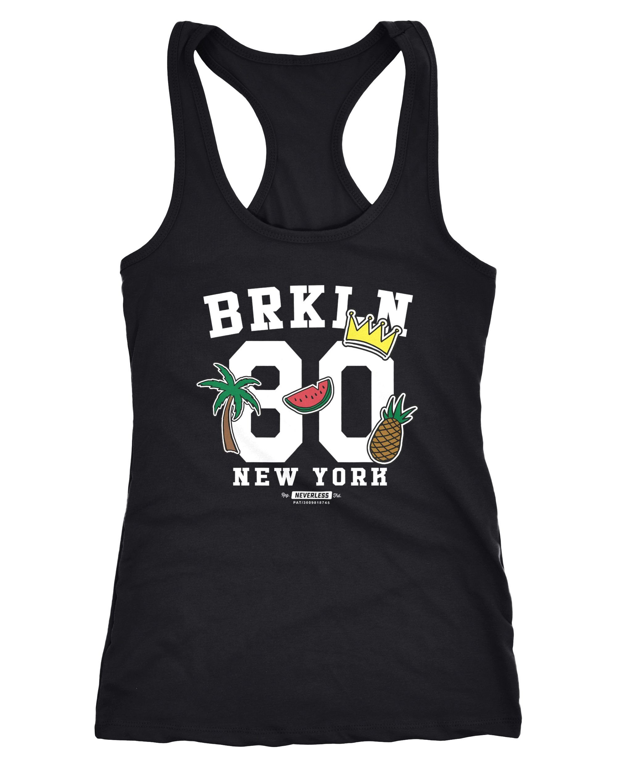Neverless Damen Tanktop Mit Hawaii-Palmen-Print – Slim Fit, Racerback, Aus Weicher Baumwolle