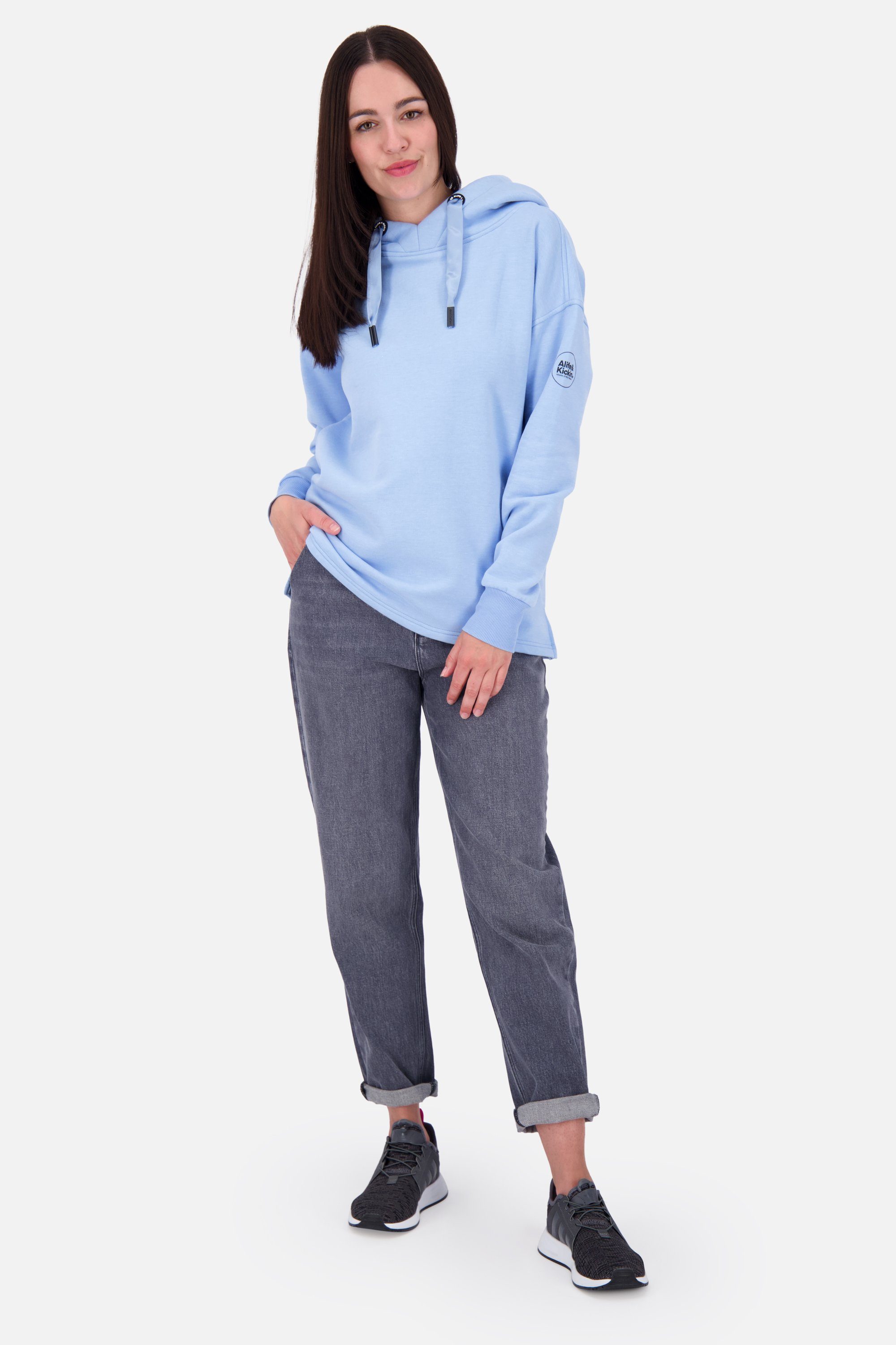 Alife A Kapuzensweatshirt, Kickin & Kapuzensweatshirt Pullover JessicaAK Damen fjord Sweatshirt melange Hoodie
