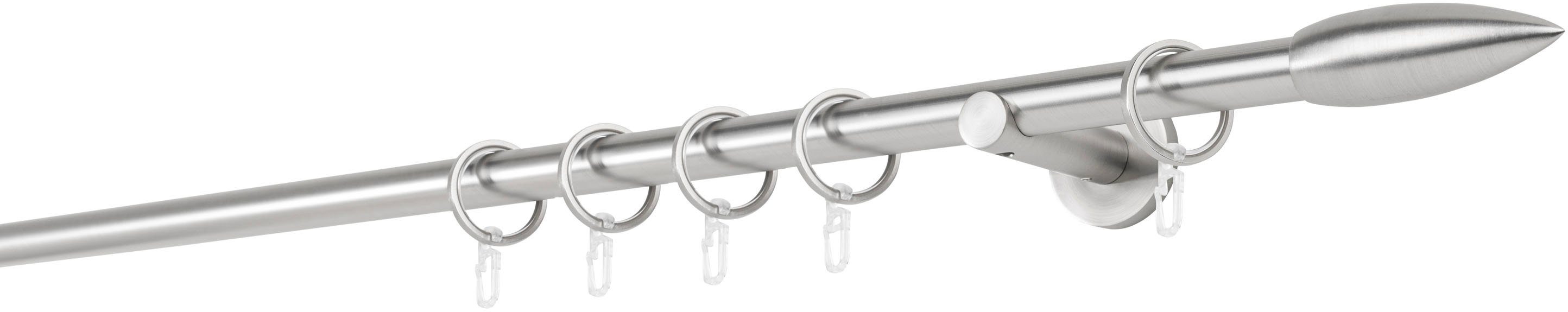 mydeco Gardinenstange 20mm Cardo Wandträger 6,5 cm, 1-läufig, Fixmaß, verschraubt