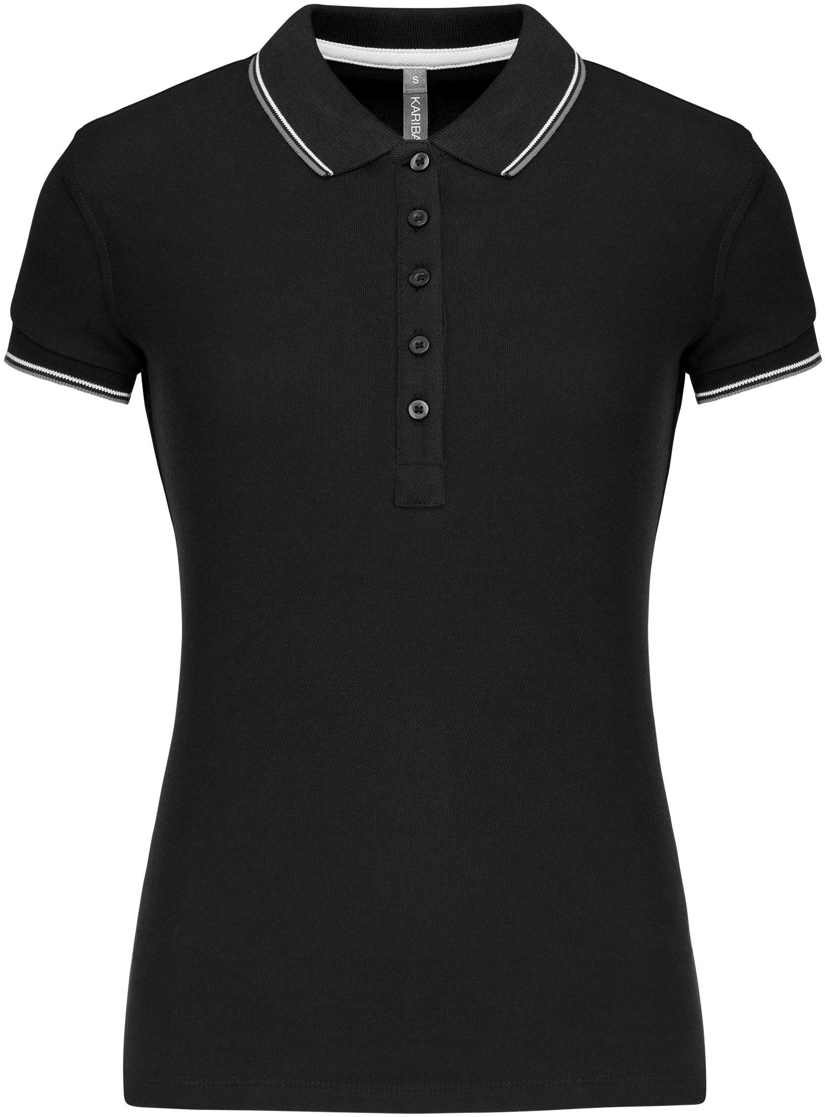 Poloshirt Damen Piqué Poloshirt Kurzarm