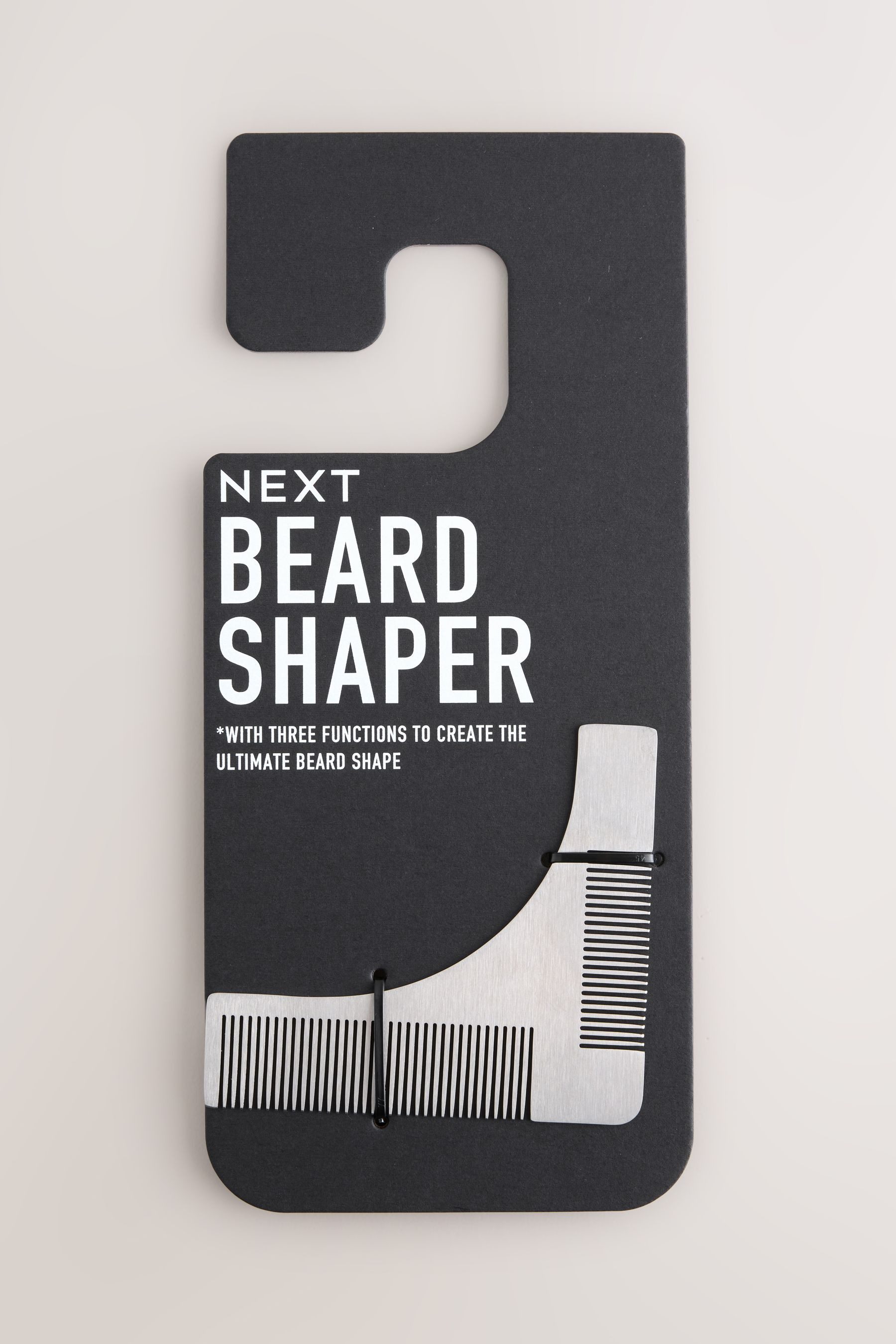 Next Bartkamm 3-in-1-Barttrimmer aus Edelstahl