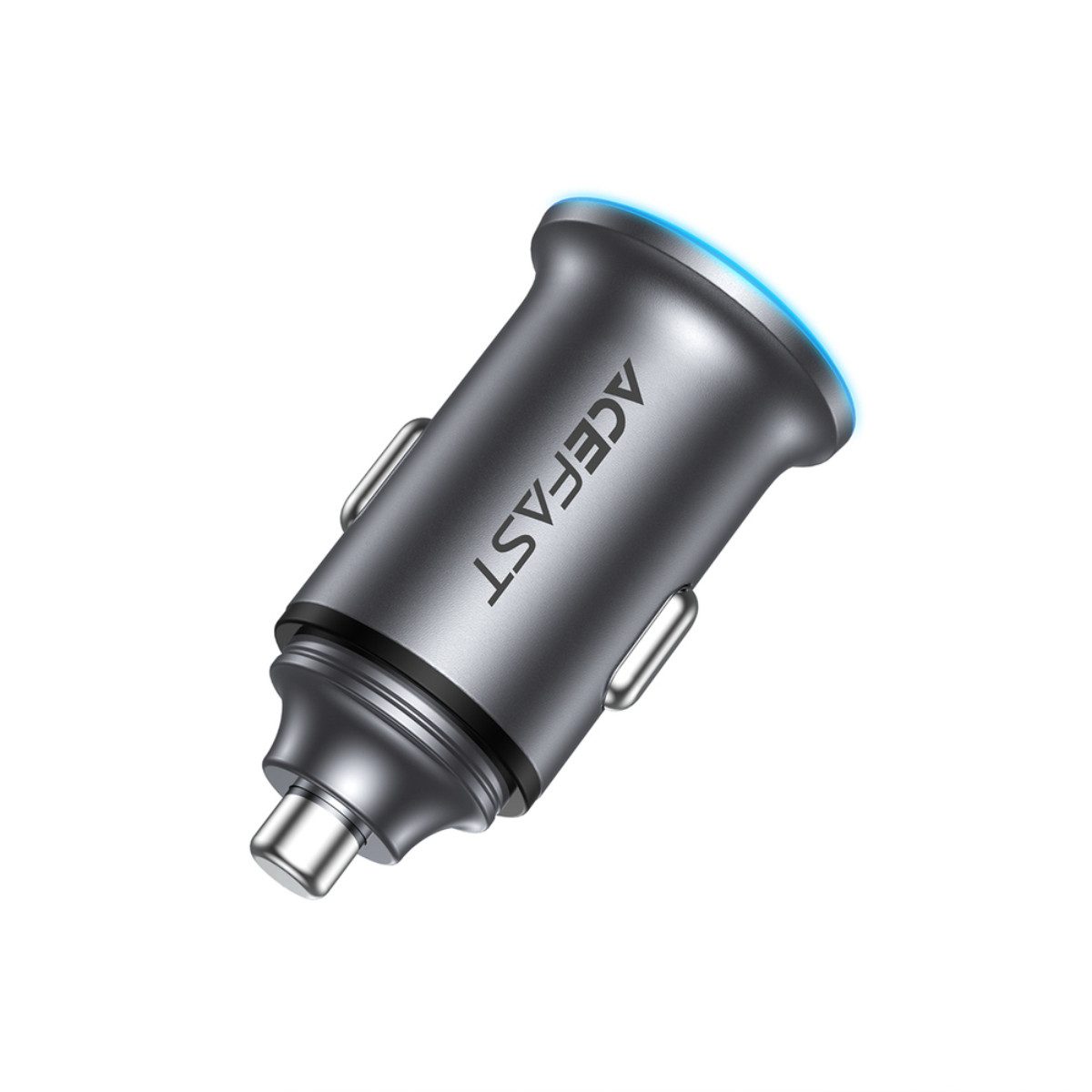 Acefast B15 KFZ-Adapter Kfz-Stecker, 12 V Fahrzeugstecker, 24 V Fahrzeugstecker zu USB-A, USB-C, 65W Kfz-Ladegerät mit USB-C USB-A und LED