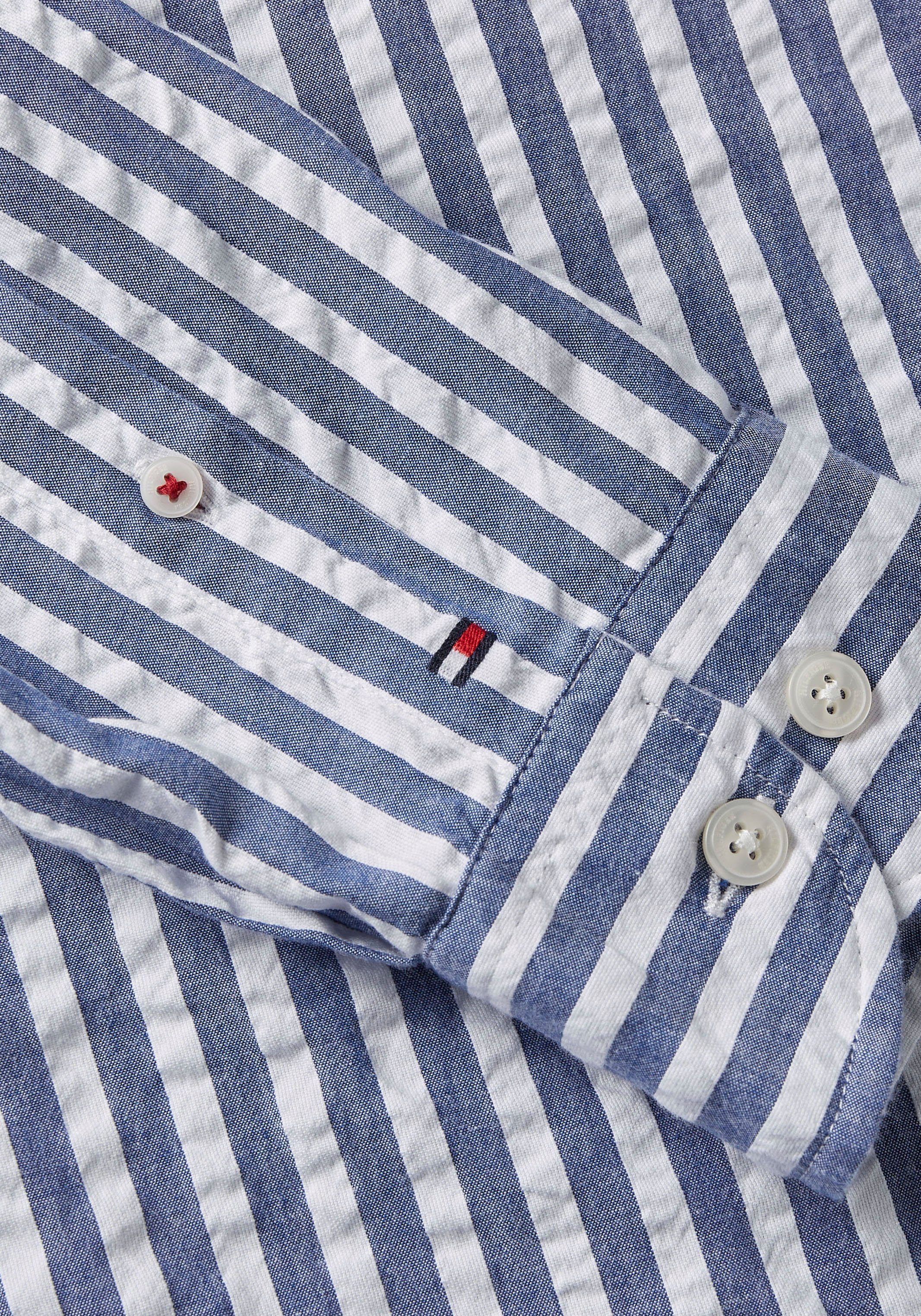 Tommy Hilfiger Langarmhemd Optik in gestreifter SEERSUCKER SHIRT STP RF OXFORD