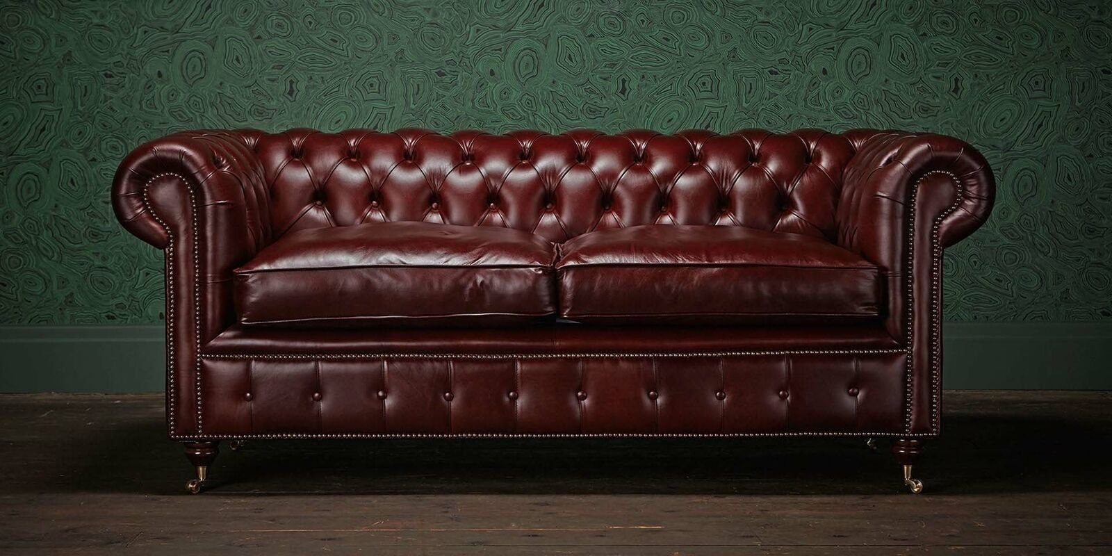 JVmoebel 2-Sitzer Chesterfield Design Luxus Polster Sofa Couch Sitz Garnitur Leder #Z5, Chesterfield Design Luxus Polster Sofa Couch Sitz Garnitur