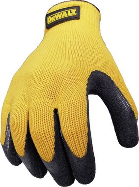 DeWalt Montage-Handschuhe DPG70LEU Arbeitshandschuh strukturierte Latex-Beschichtung L (Nr. 10) Schutzhandschuhe, Arbeitshandschuh, Gartenhandschuh, Arbeitsschutz