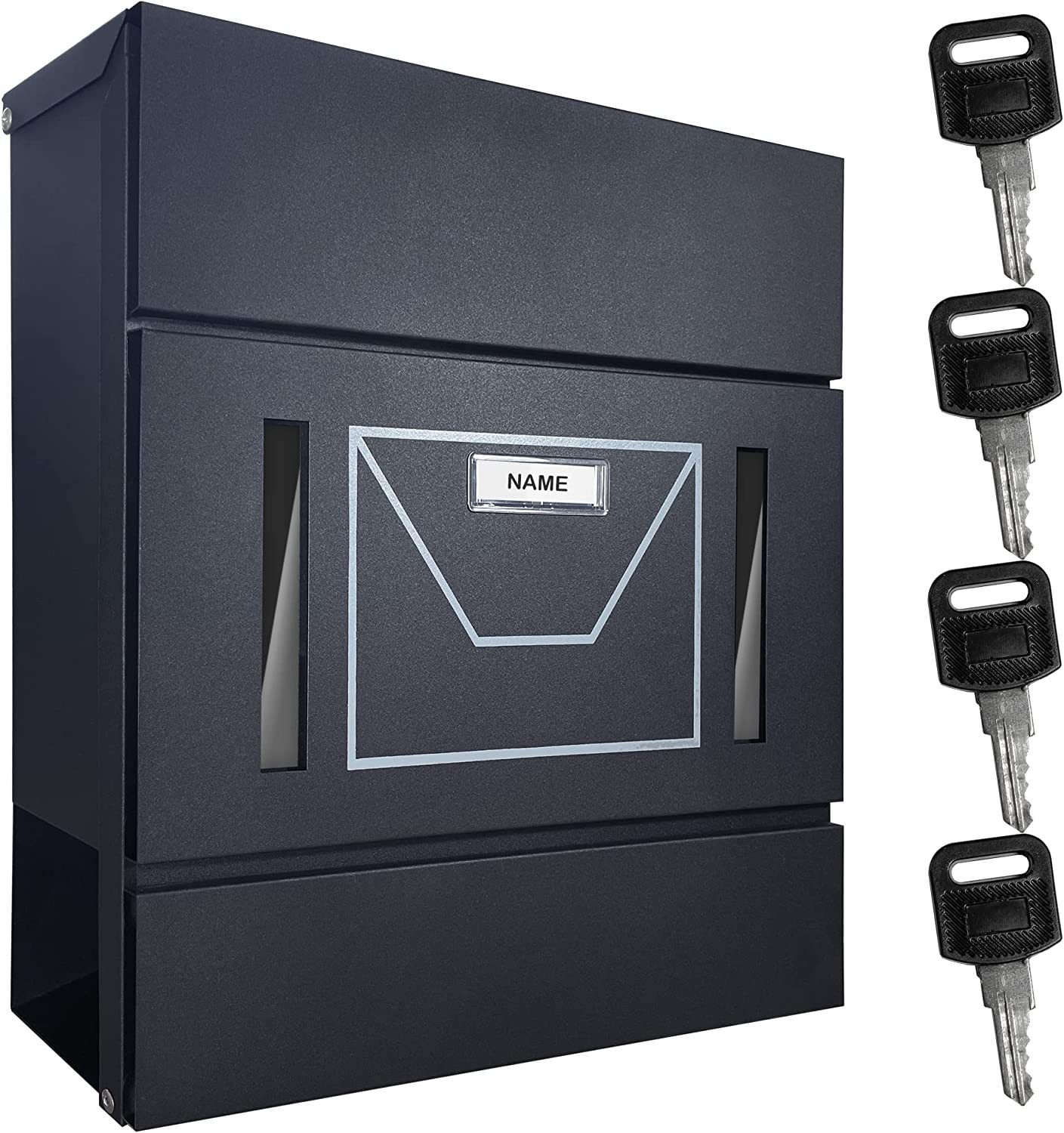 TÄGA Briefkasten tg-2220_bbs_black (Set, Briefkasten mit Schlüssel), aus St günstig online kaufen