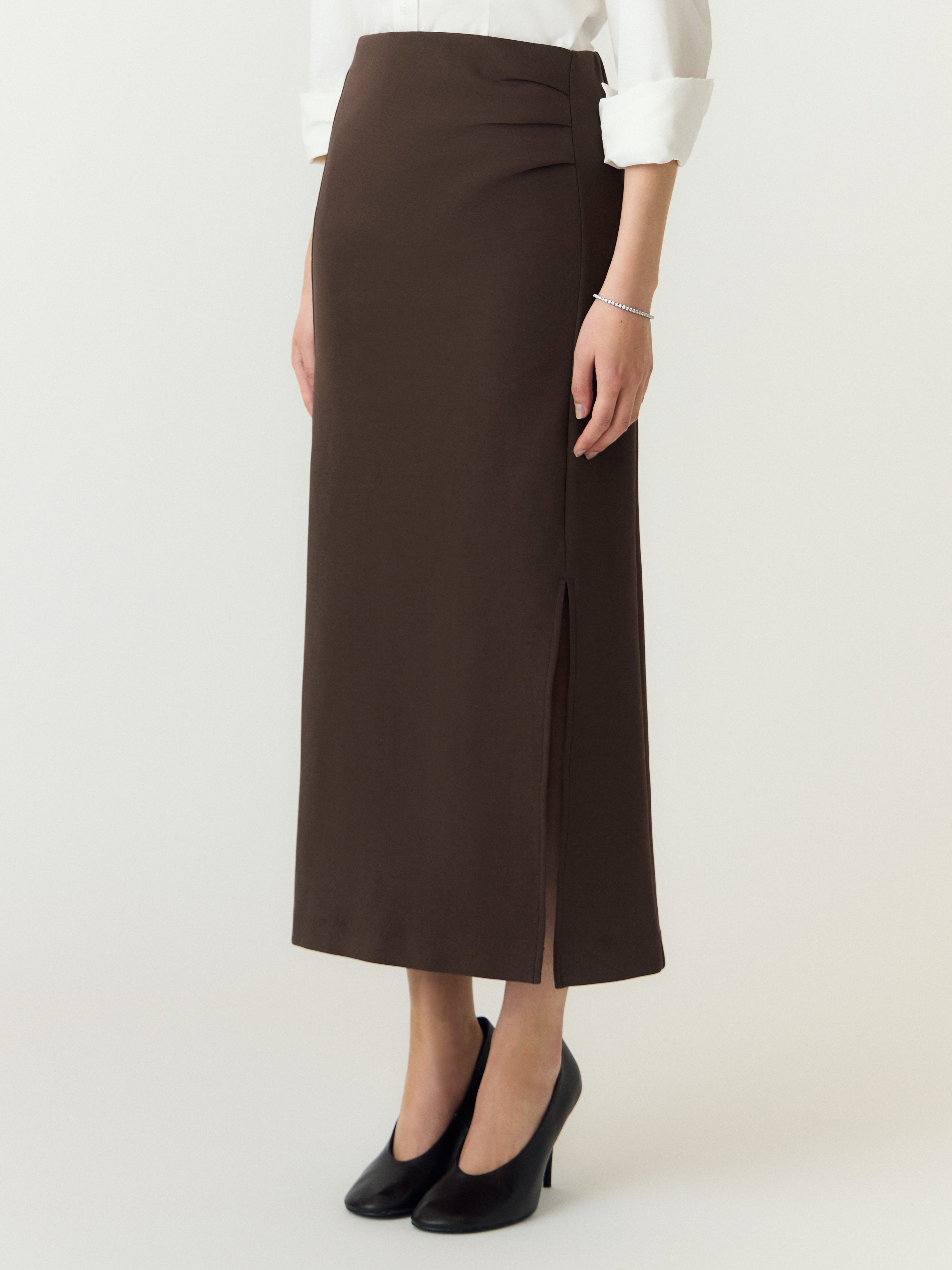 Y.A.S Maxirock YASPINA HW LONG SKIRT NOOS Baumwollmischung, high waist