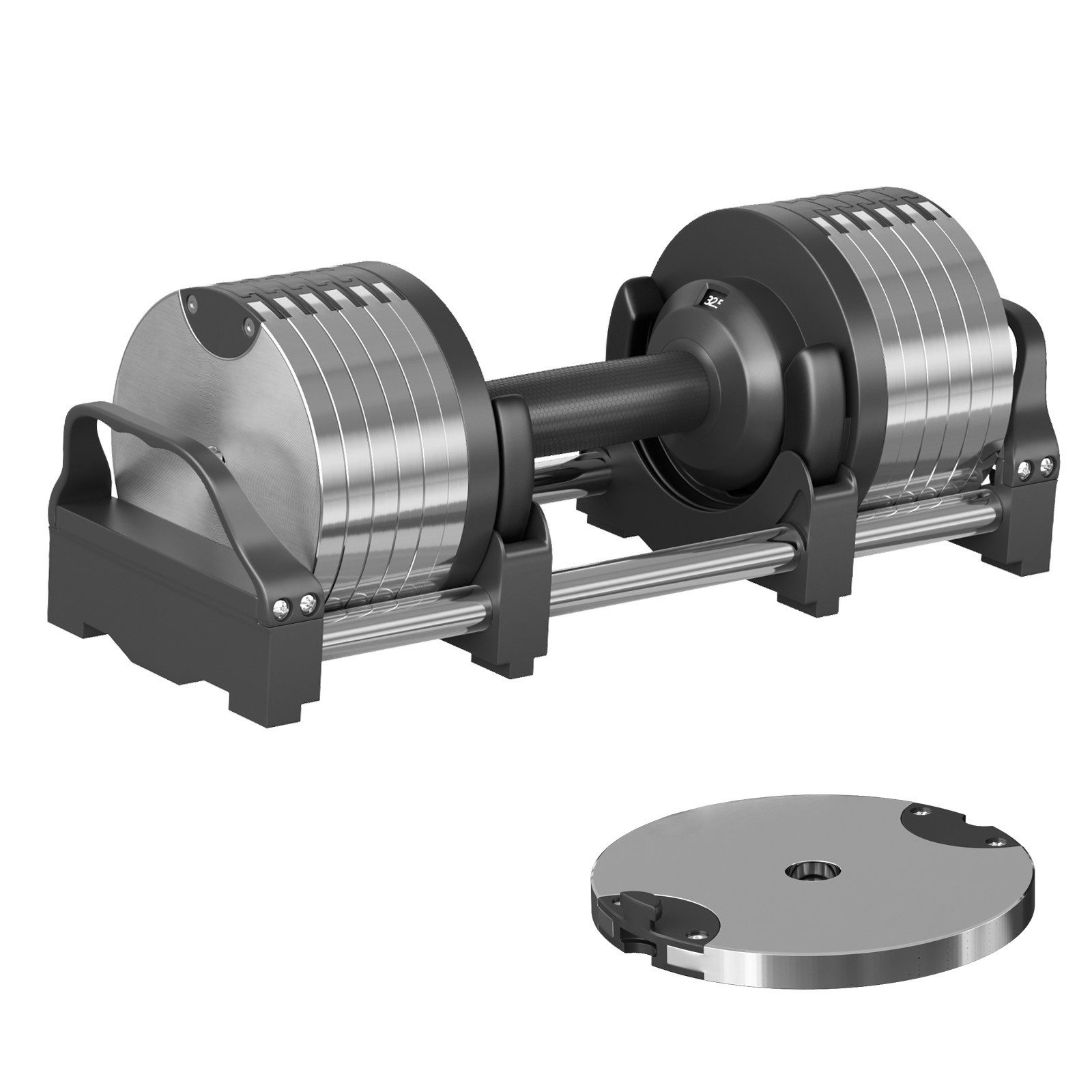 NAIMP Kurzhantel Kurzhanteln Verstellbar 32.5lbs mit PU Griffe Home Gym Workout