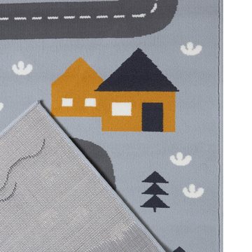 Kinderteppich Kinderteppich Kurzflor Dream Street Grau Senfgelb, HANSE Home, rechteckig, Höhe: 9 mm