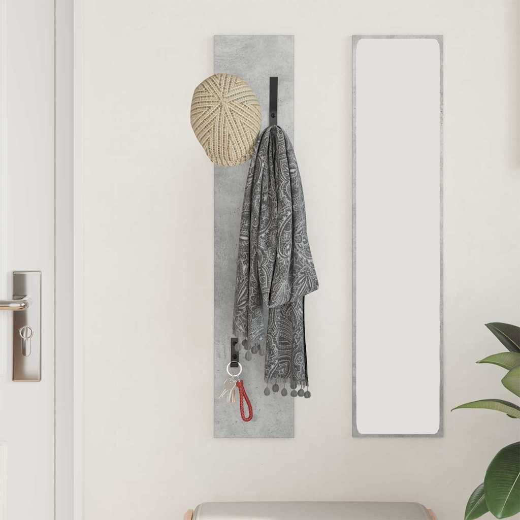vidaXL Regal Wandmontierter Kleiderständer Betongrau 20 günstig online kaufen