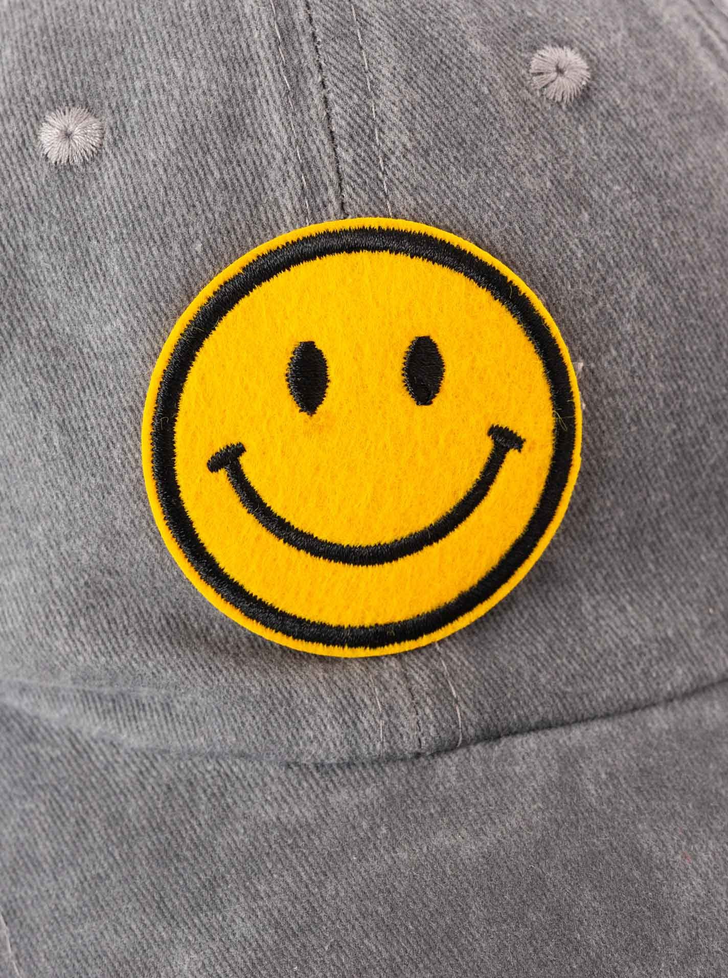 Zwillingsherz Baseball Cap "Face" mit fröhlichem Patch, justierbar