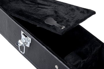 Rocktile E-Gitarren-Koffer 4/4 Basskoffer Jumbo Akustik Bass Style gepolstert Gigbag, Integriertes Staufach und Tragegriff