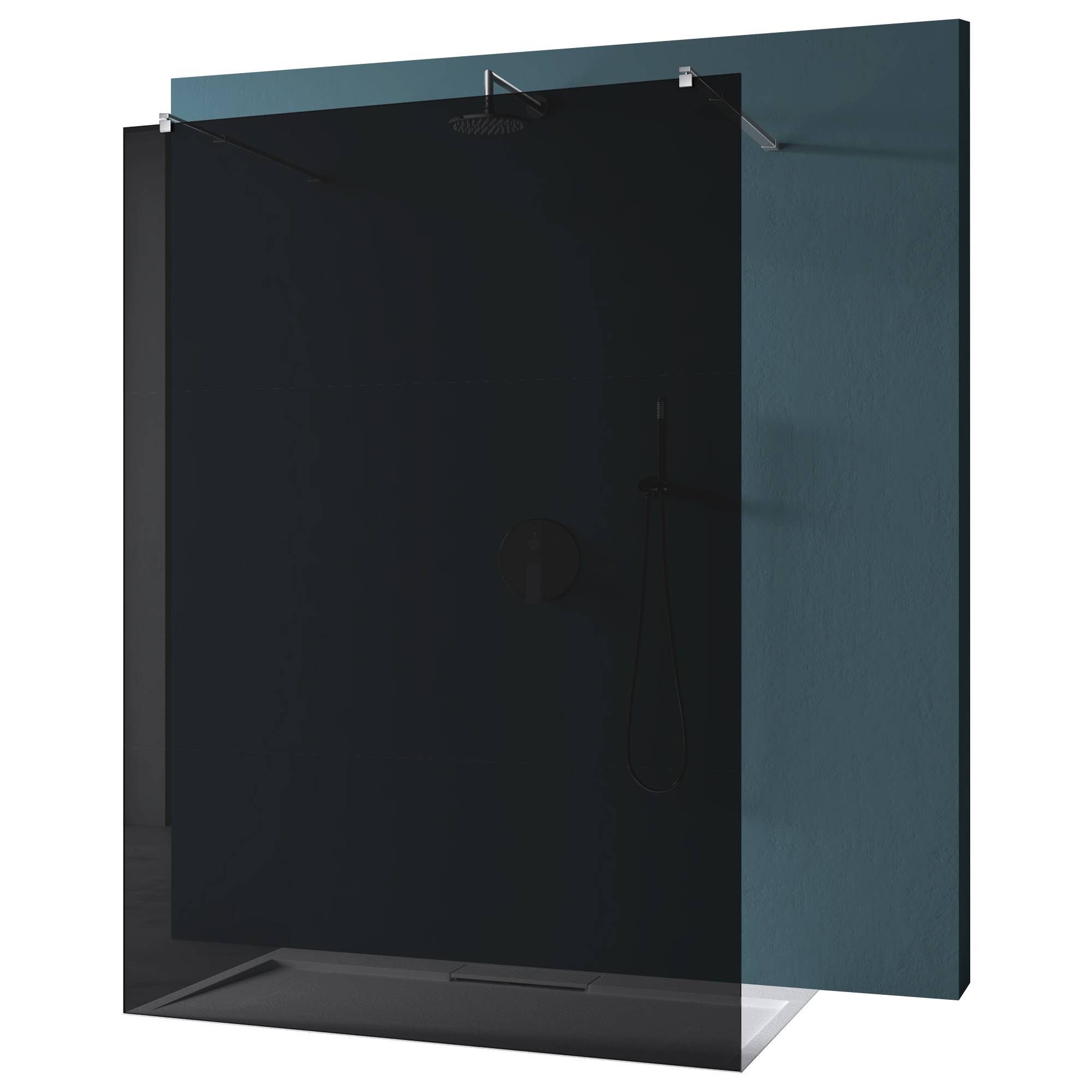 Duschwand Duschabtrennung für Walk-In Dusche 8mm ESG mit Nano Bremen01
