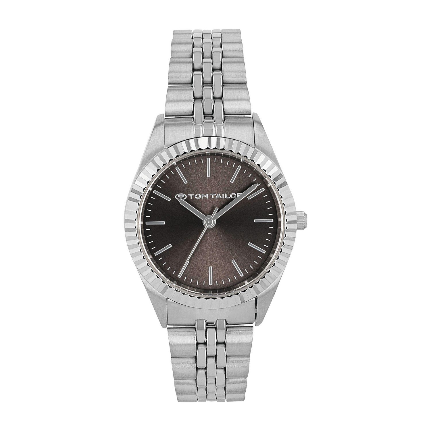 TOM TAILOR Quarzuhr 2100513, Armbanduhr, Damenuhr, Edelstahlarmband, analog